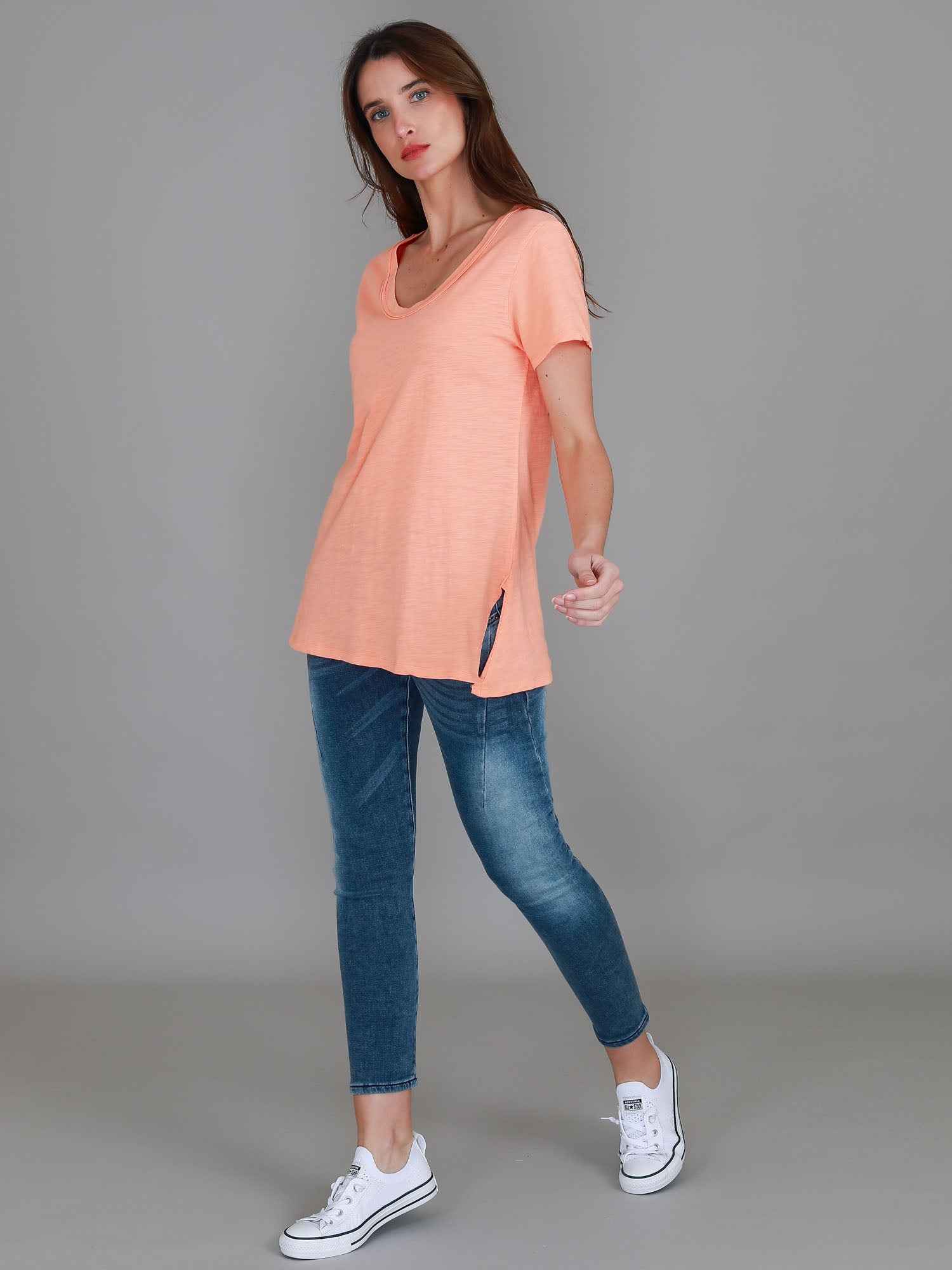 orange t shirt womens #color_papaya