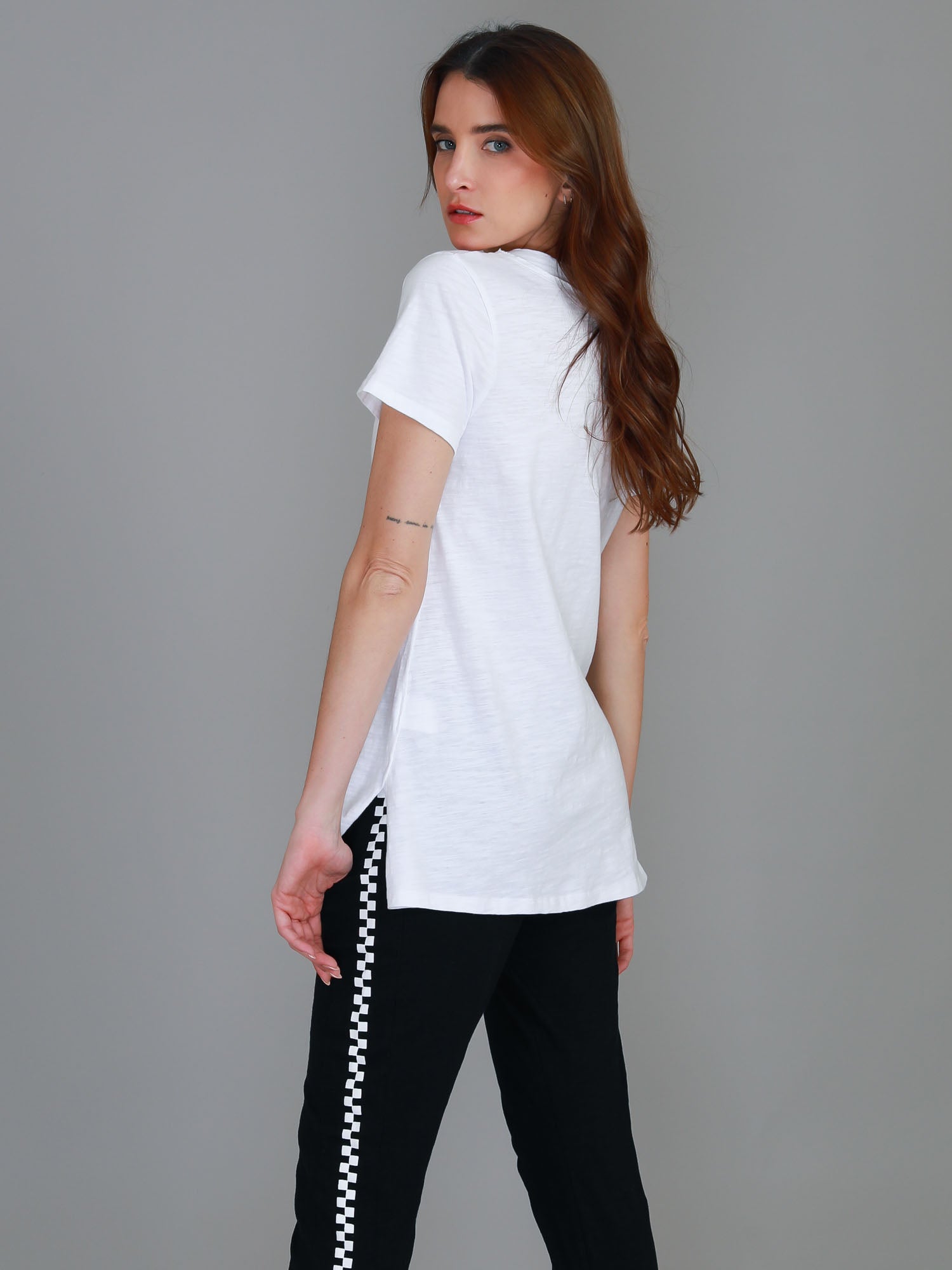 white v neck t shirt womens #color_white