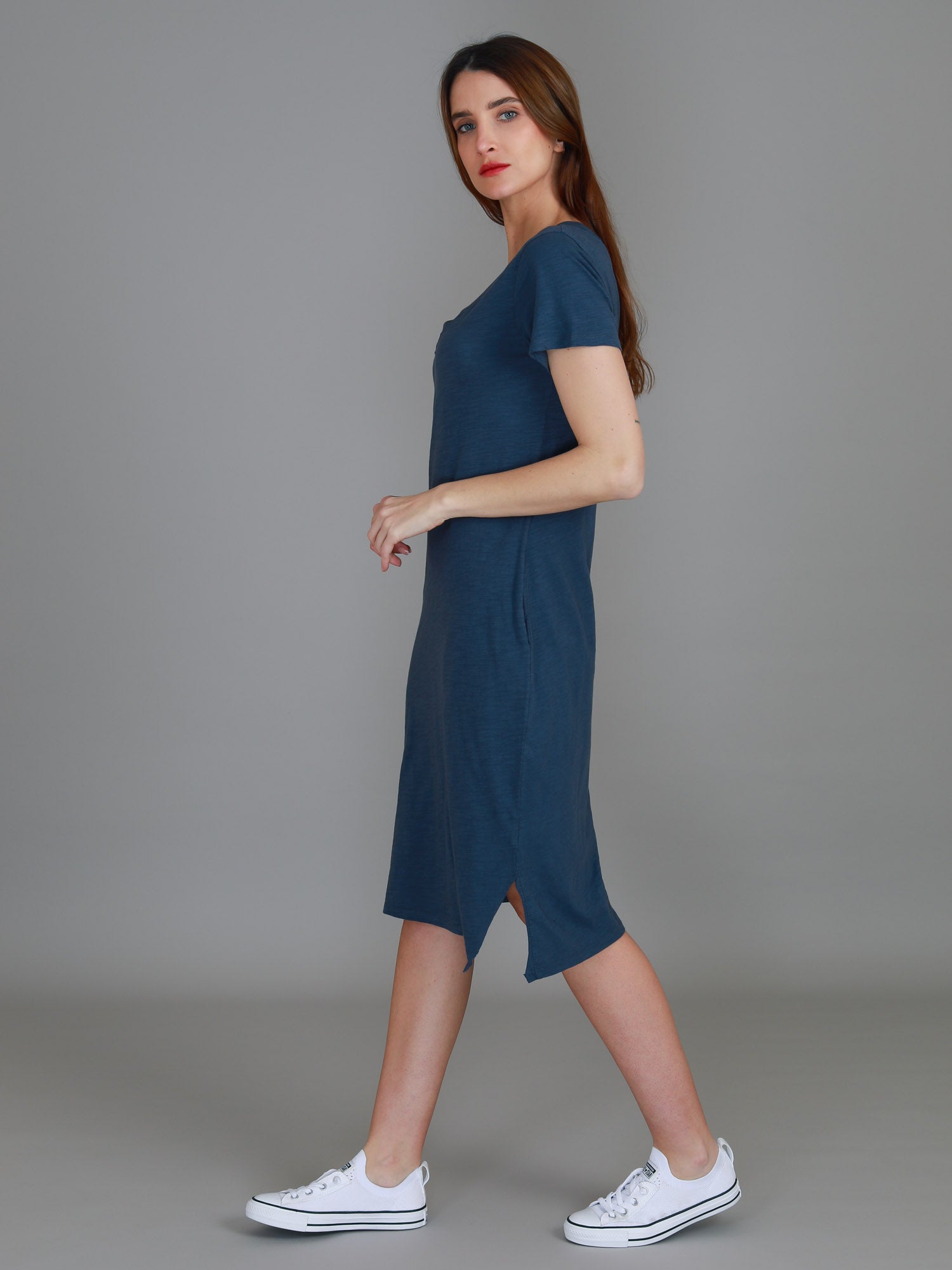 womens midi dresses #color_indigo