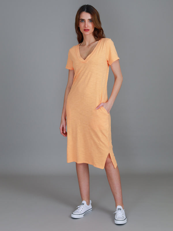 Heidi V Neck Midi Dress (Sale)