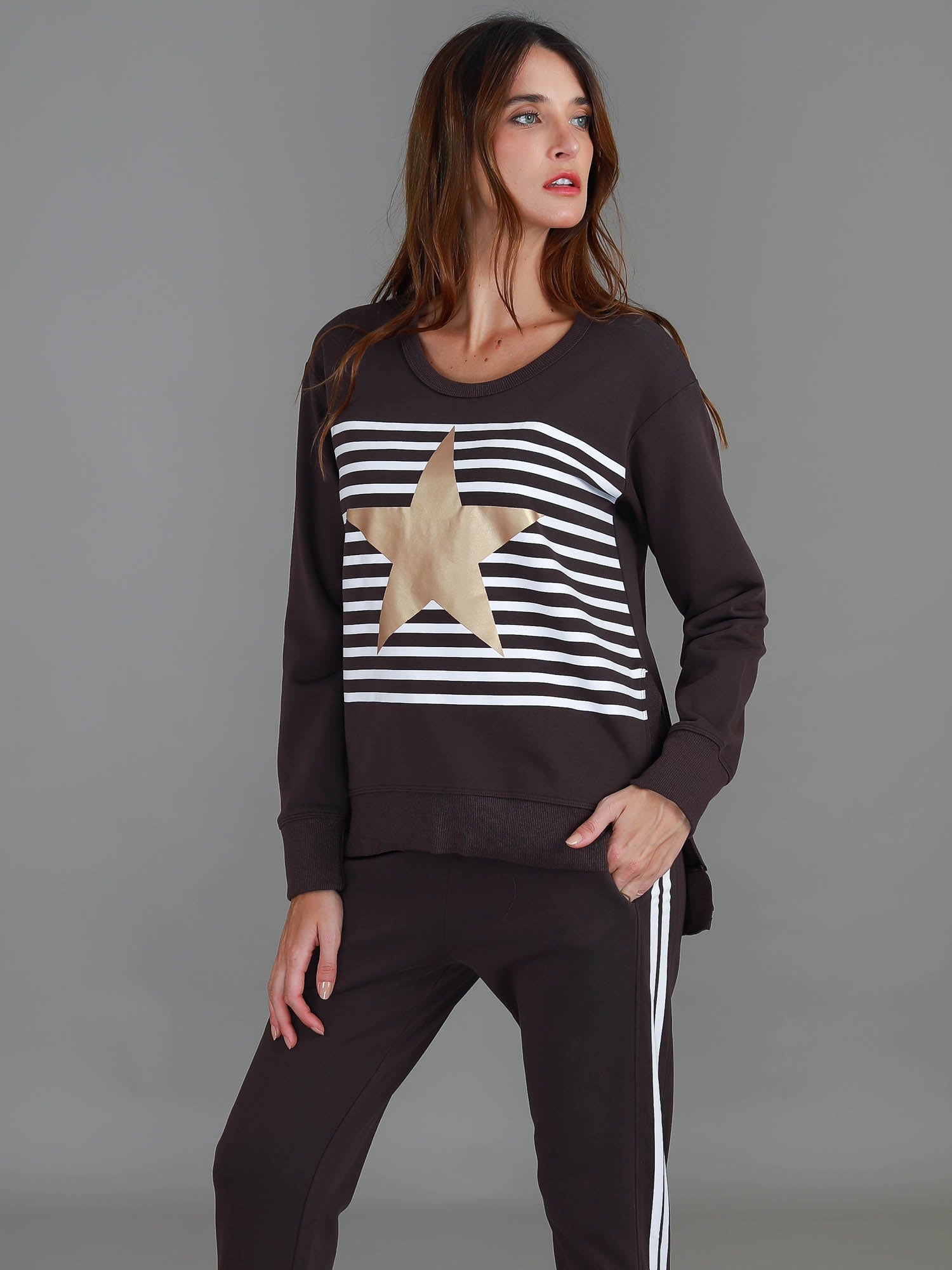 chocolate brown sweatshirt #color_truffle