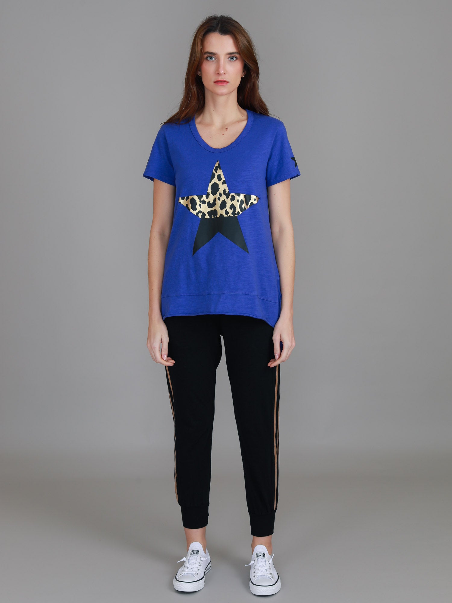 graphic t shirt women #color_egyptian blue