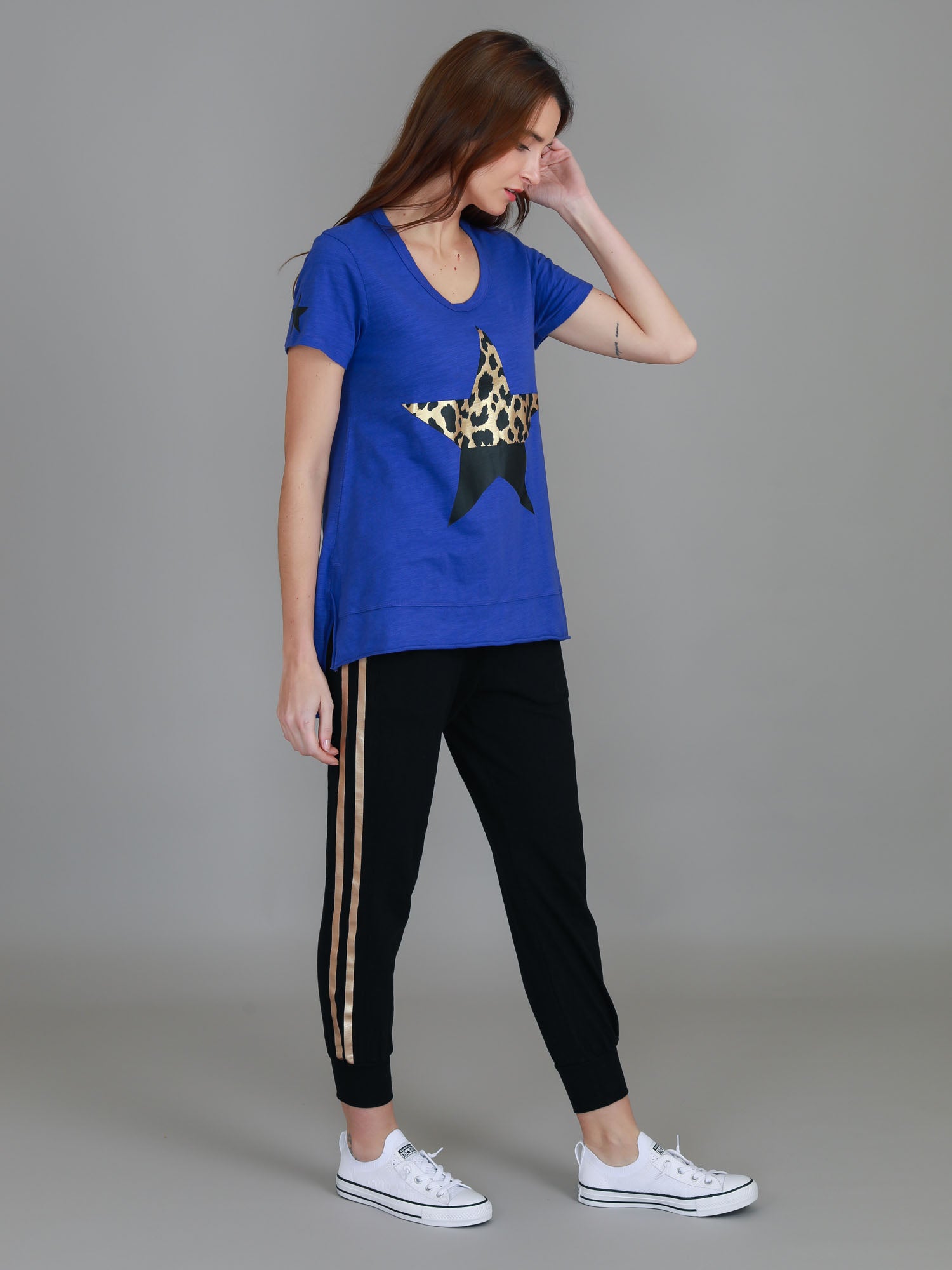 graphic oversized tees #color_egyptian blue