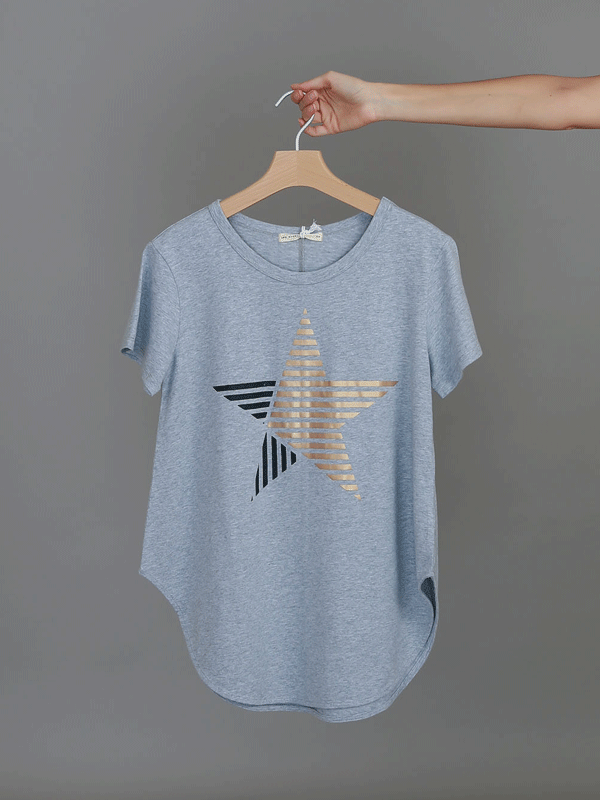 Perth Stripe Star T Shirt