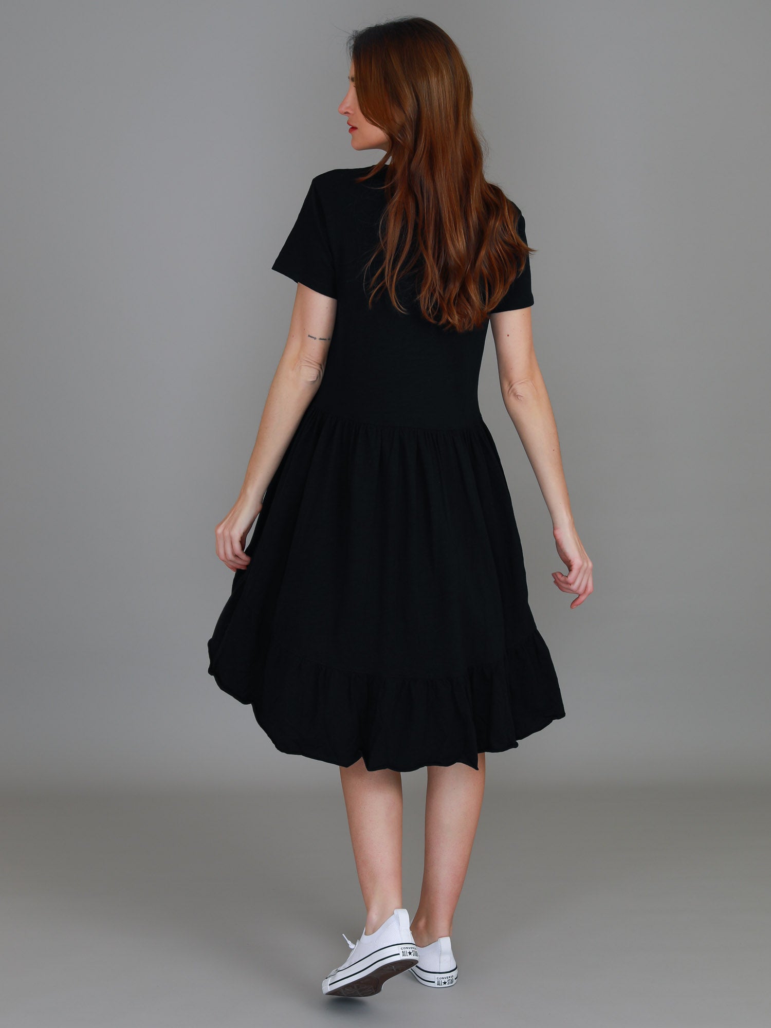 plain black dress #color_black