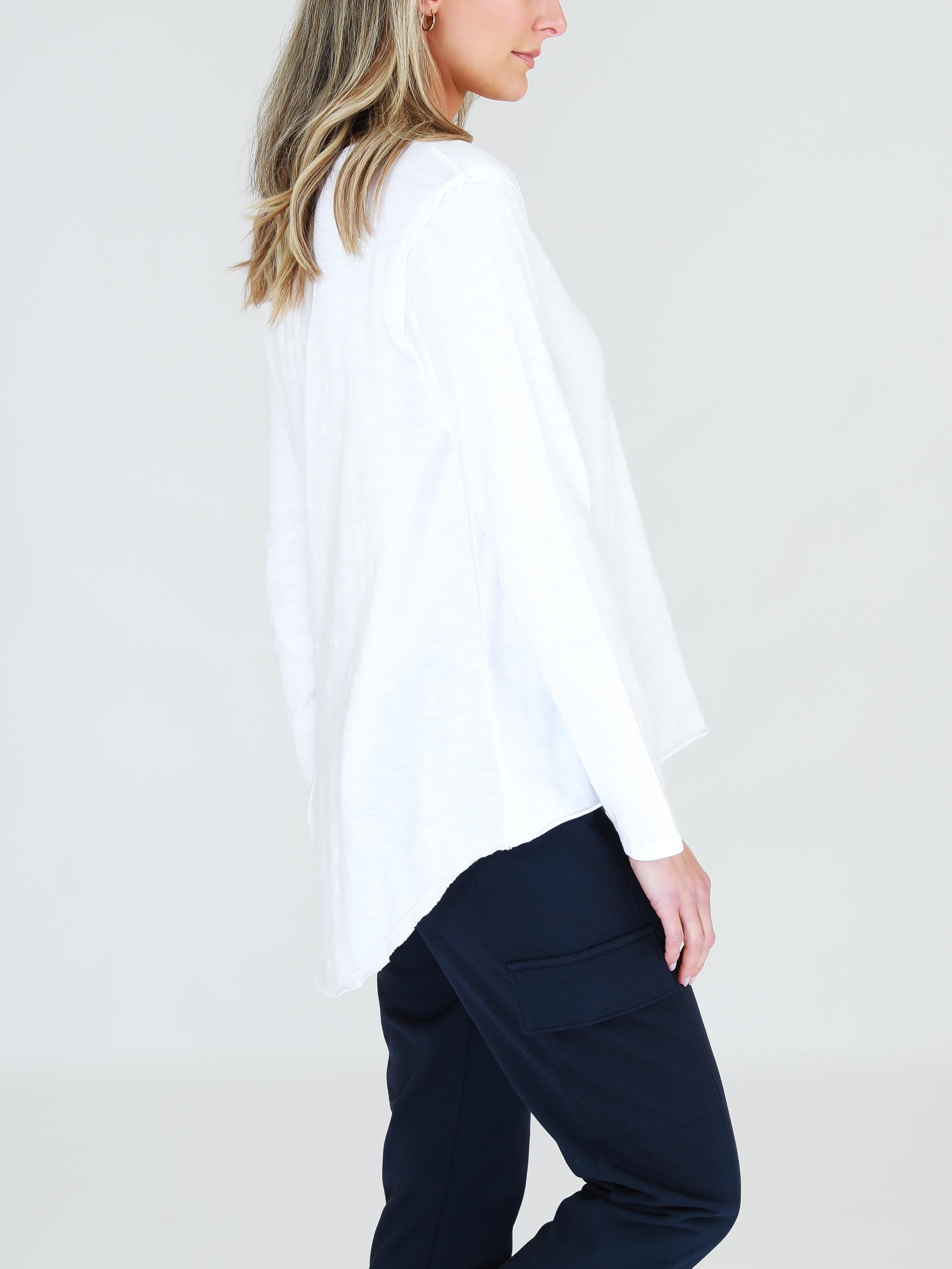 white long sleeve top womens #color_white