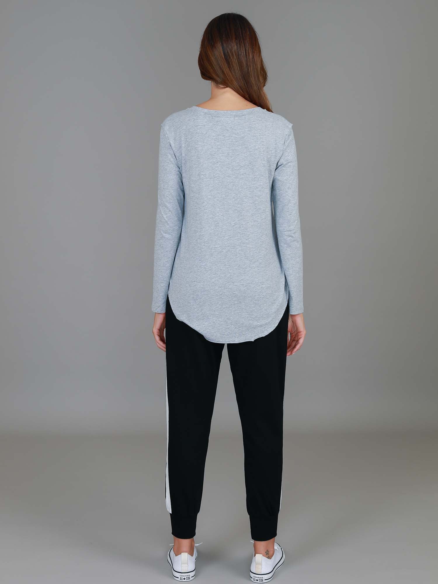 full sleeve tshirts #color_grey marle