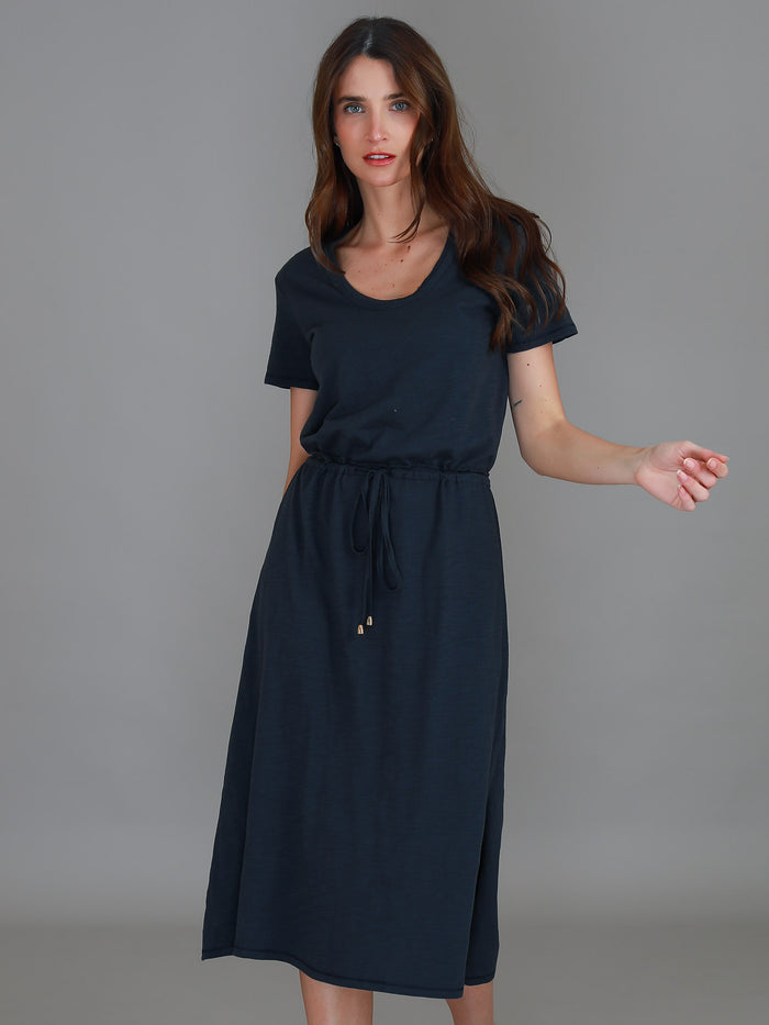 Esther Drawstring Midi Dress