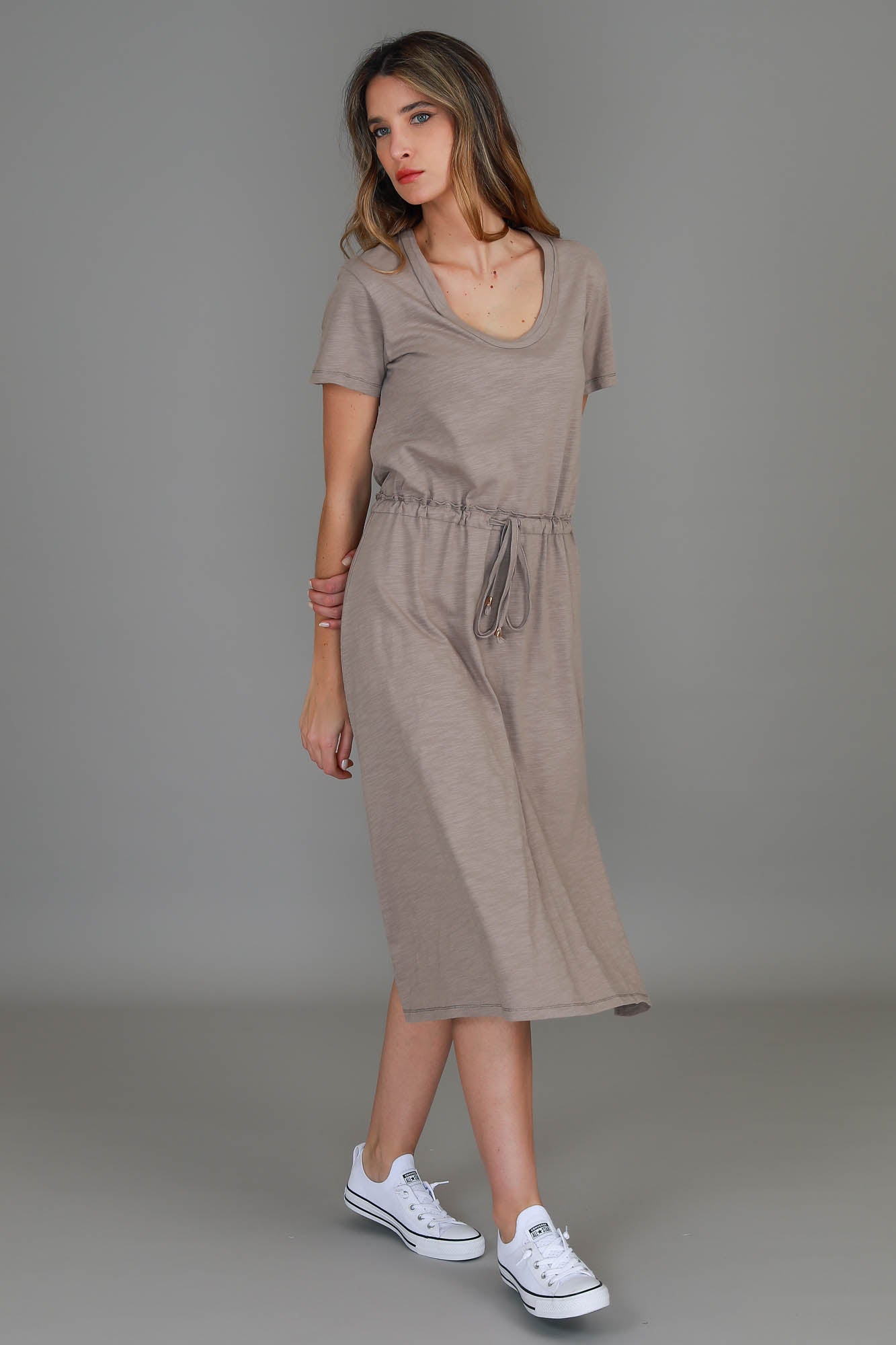 drawstring dresses #color_pebble