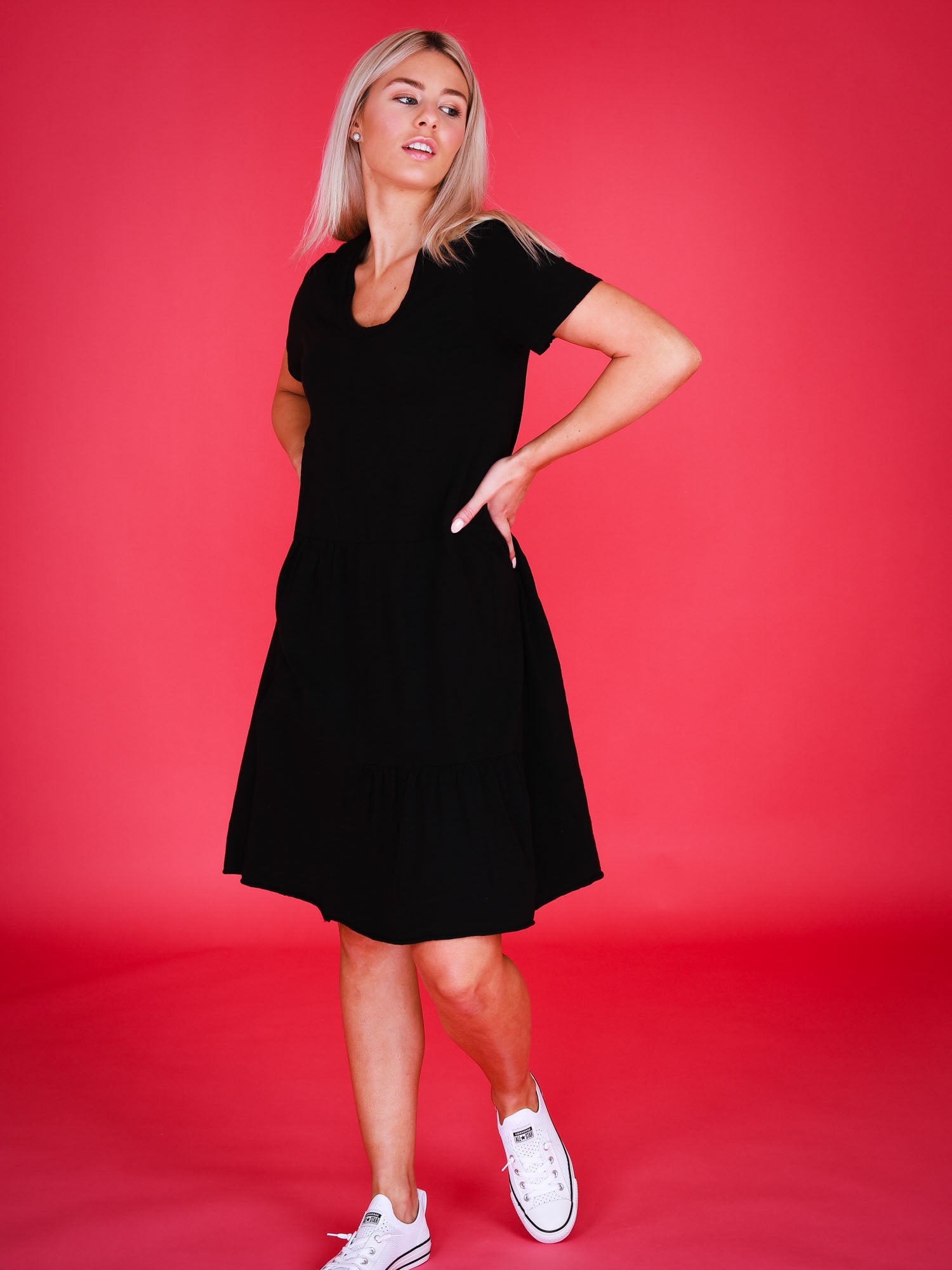 layered dresses australia #color_black