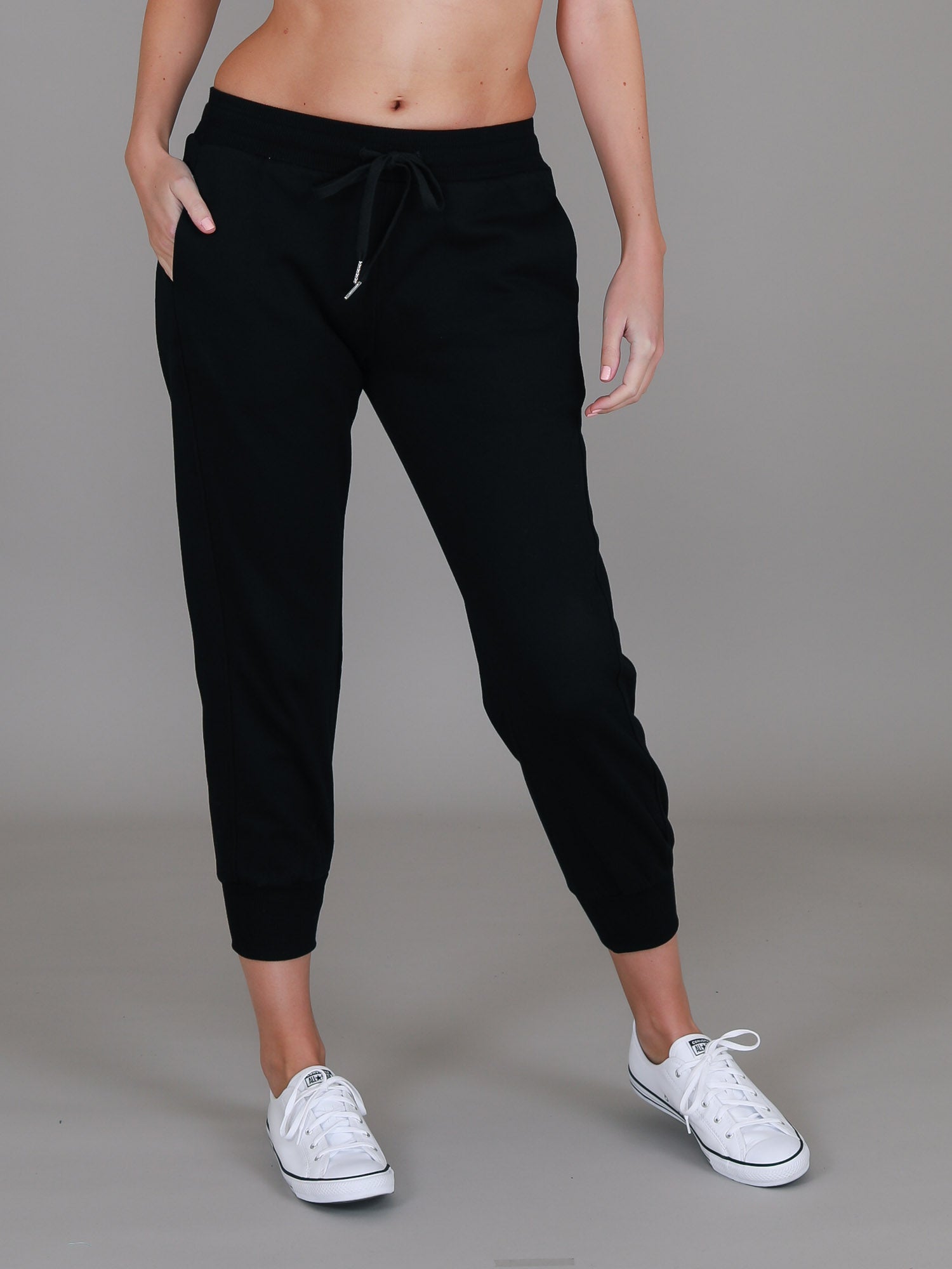 women's black sweatpants #color_black
