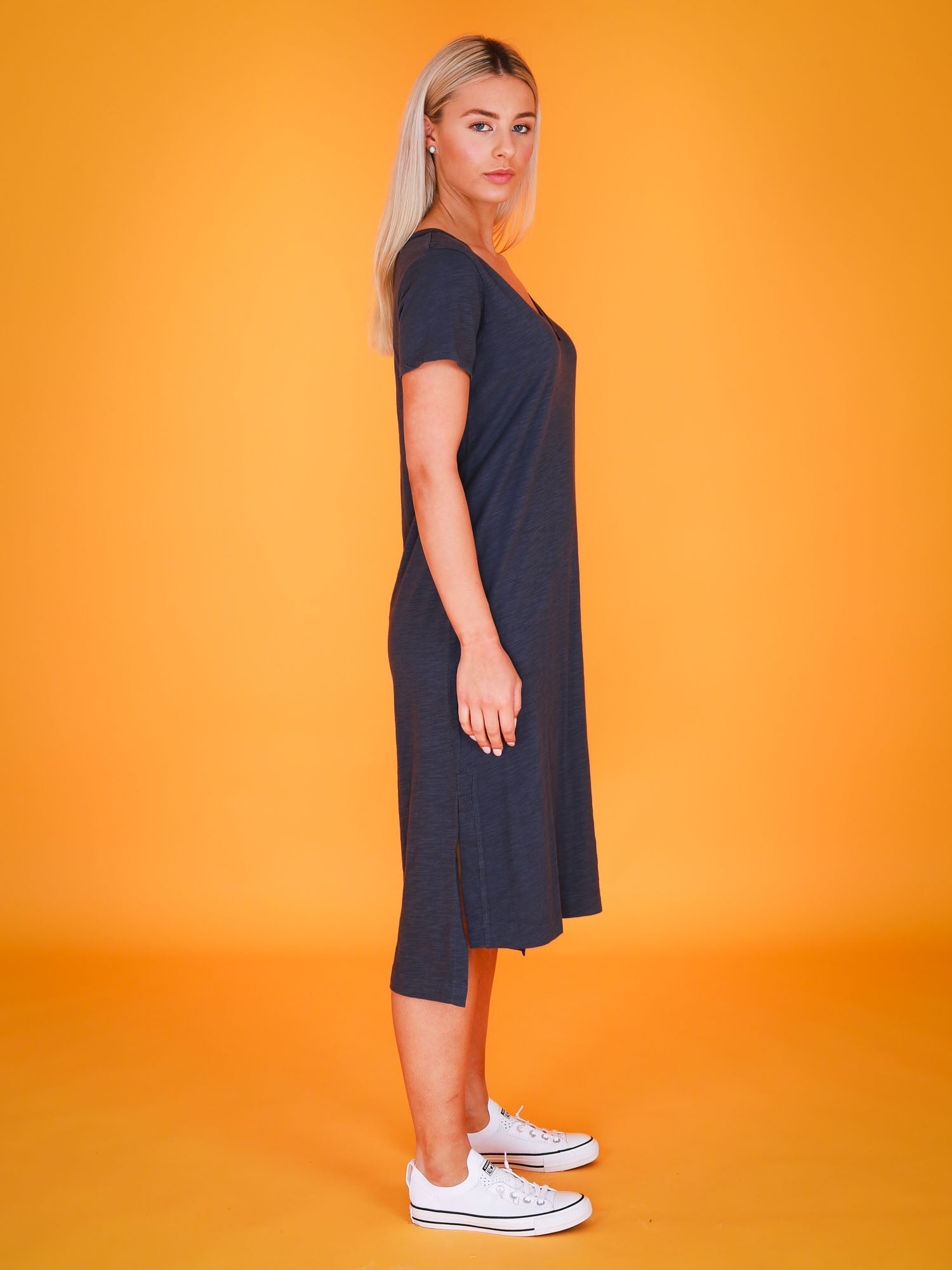 v neck summer dress #color_indigo