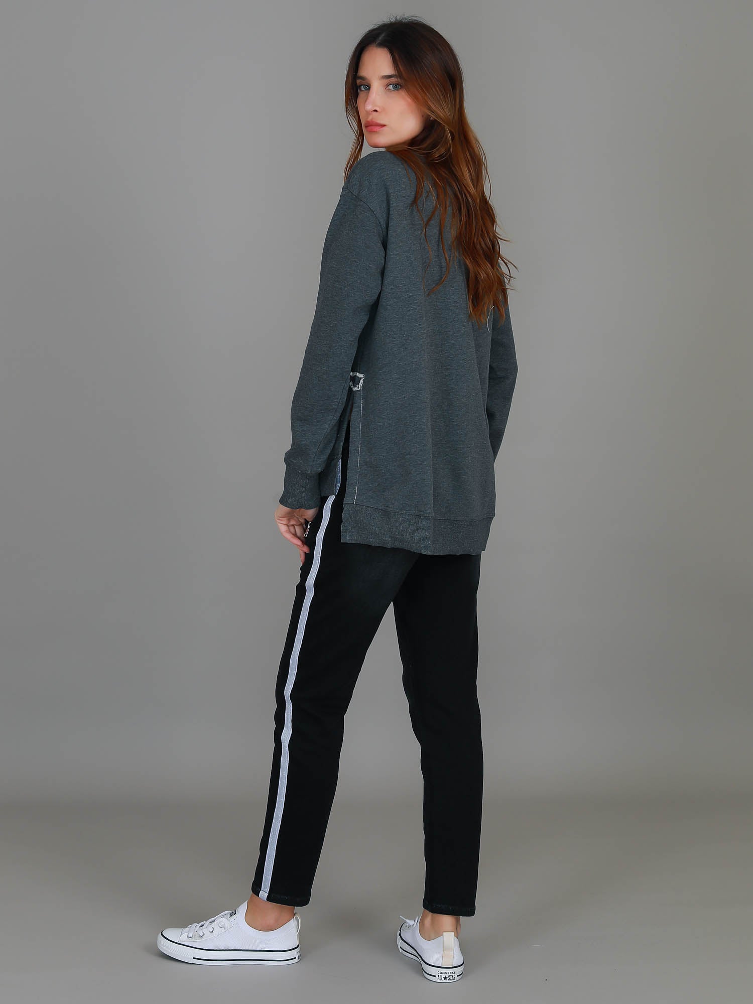 sweater black #color_ash marle