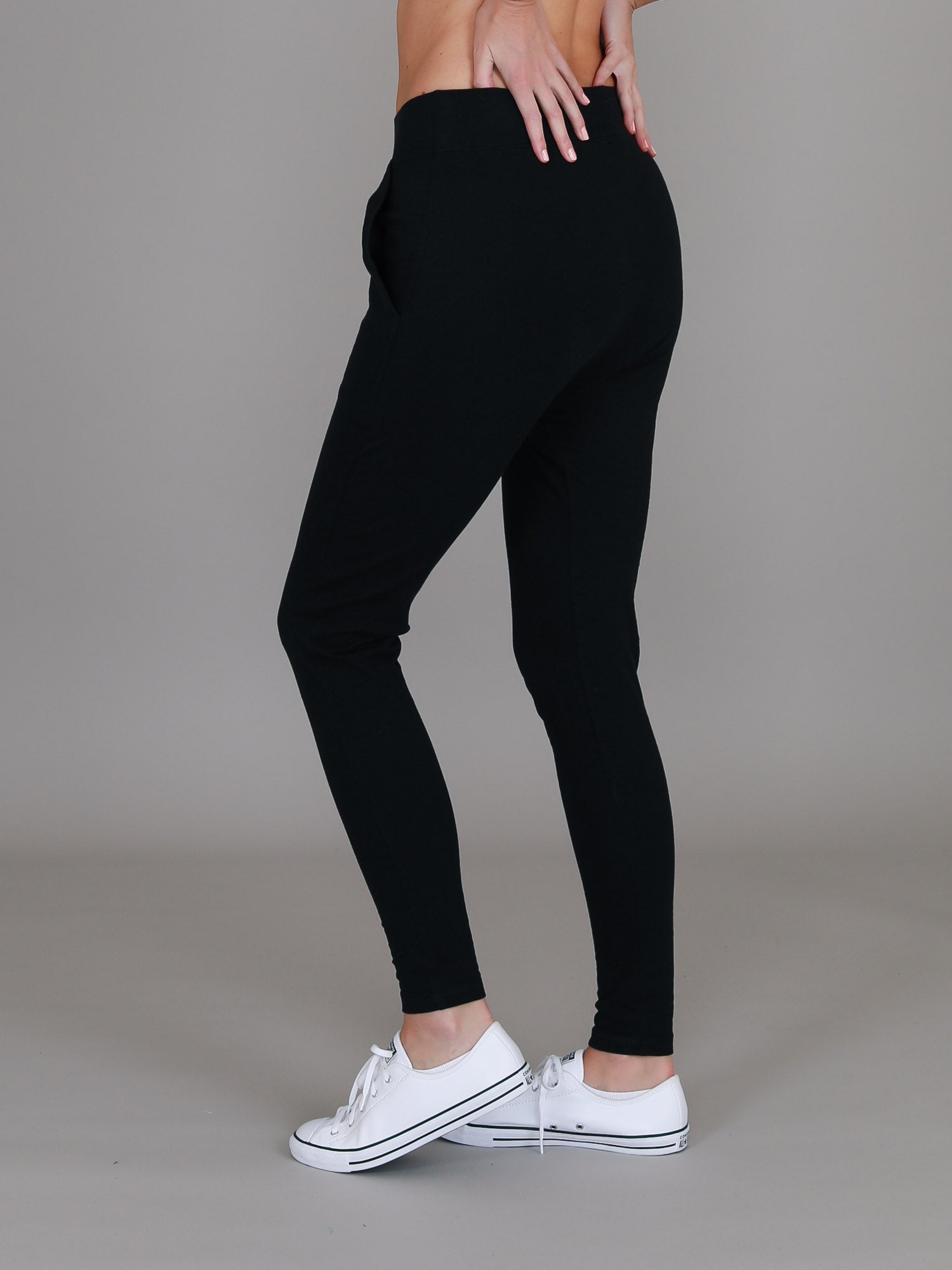 drop crotch pants #color_black
