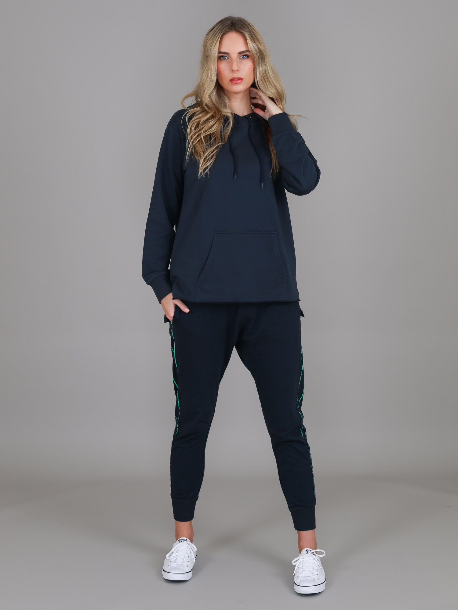 plain navy blue hoodie #color_ink