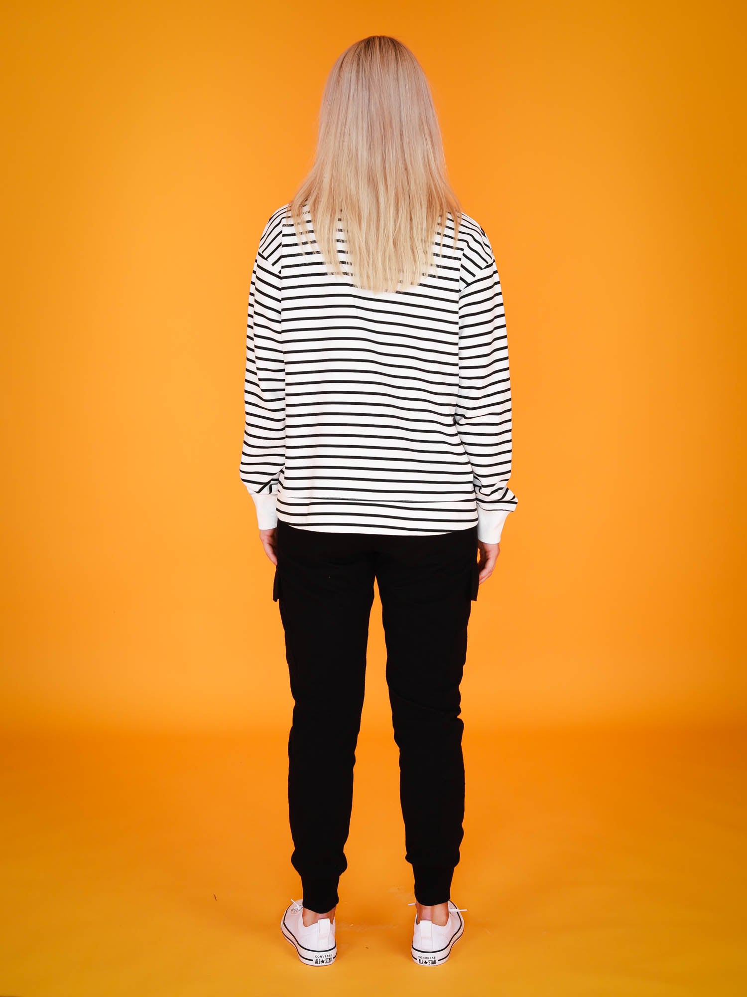zip neck jumper #color_stripe