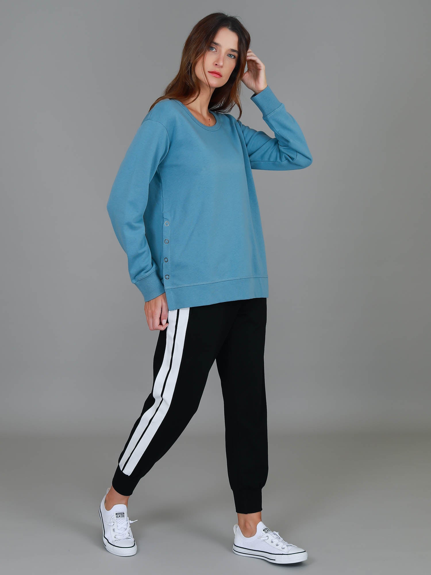womens sweat suit #color_oceana blue