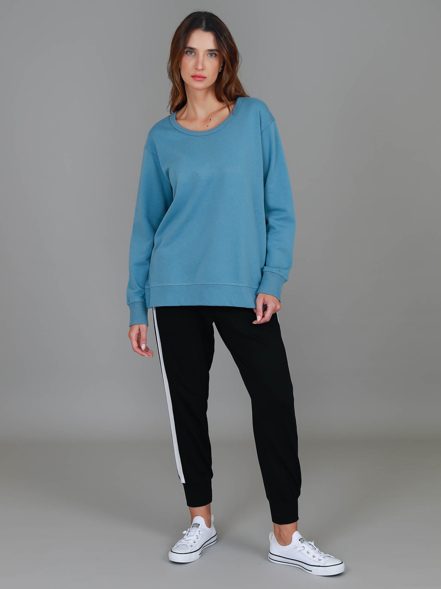 women's sweat suit #color_oceana blue