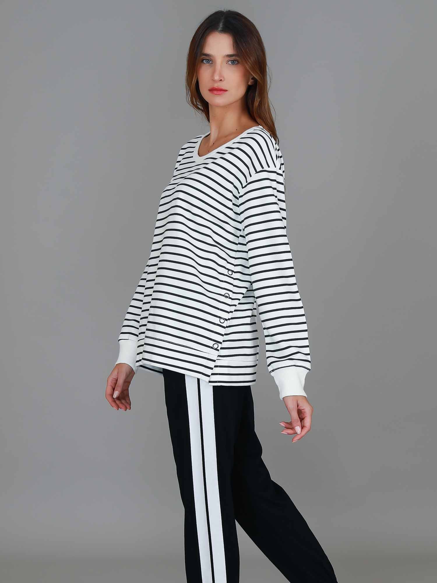 sweat suit for women #color_stripe