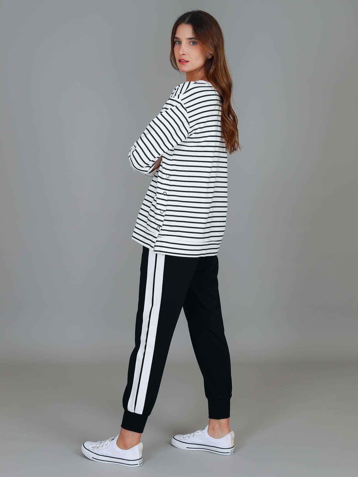 women track suit set #color_stripe