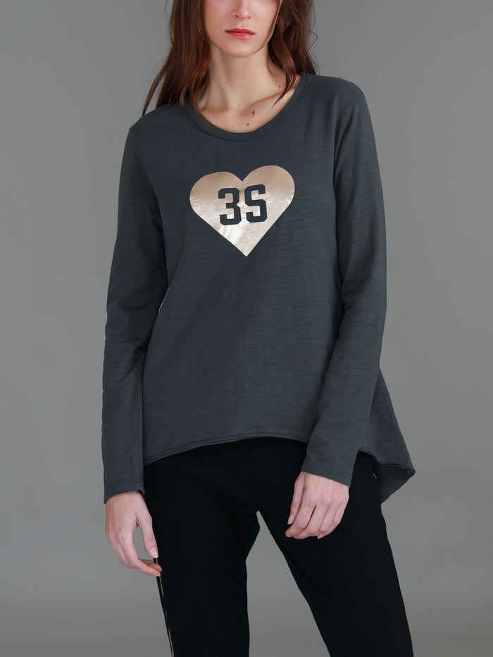 Dutson 3S Heart Long Sleeve T Shirt