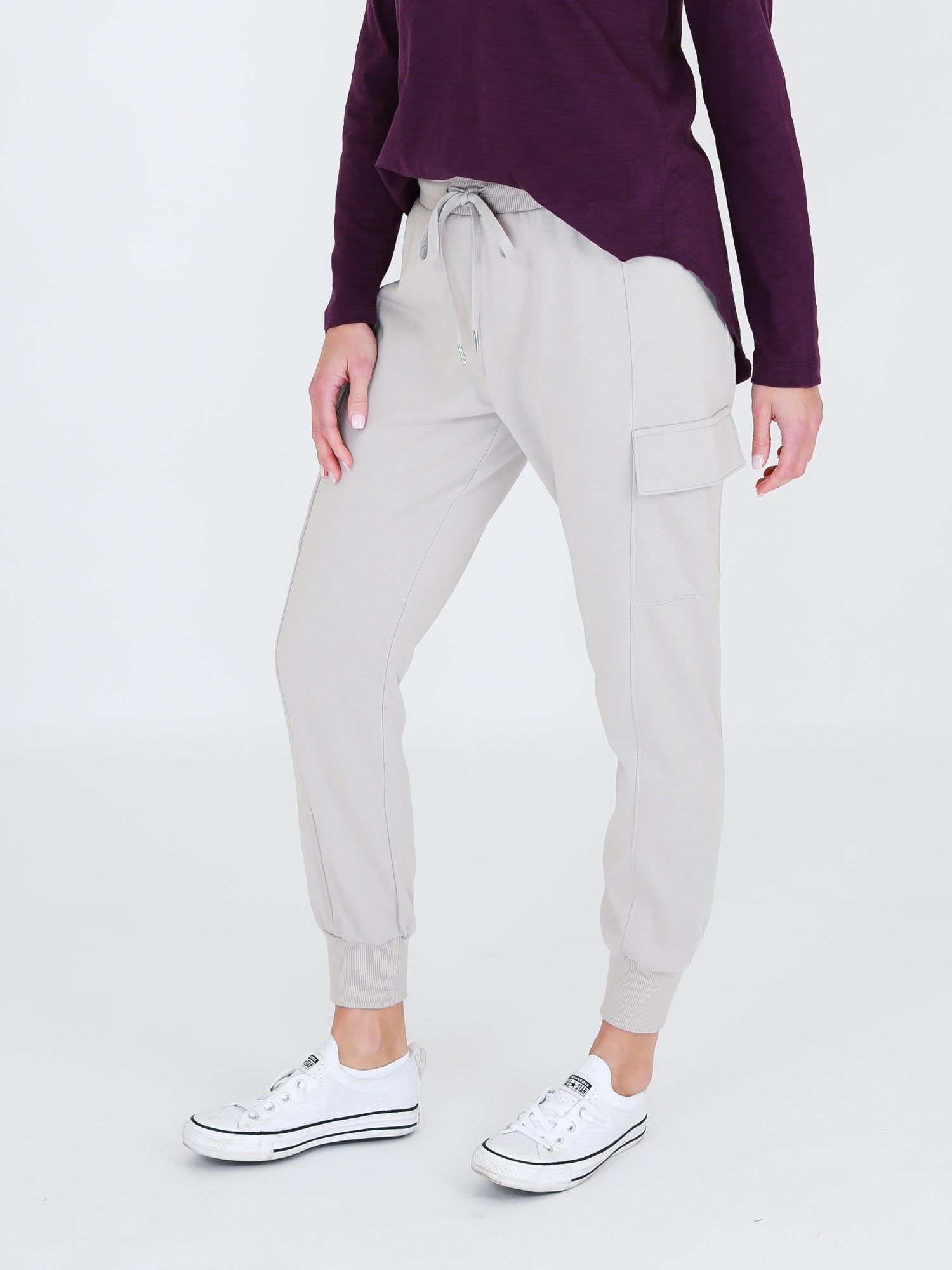 black cargo joggers womens #color_angora