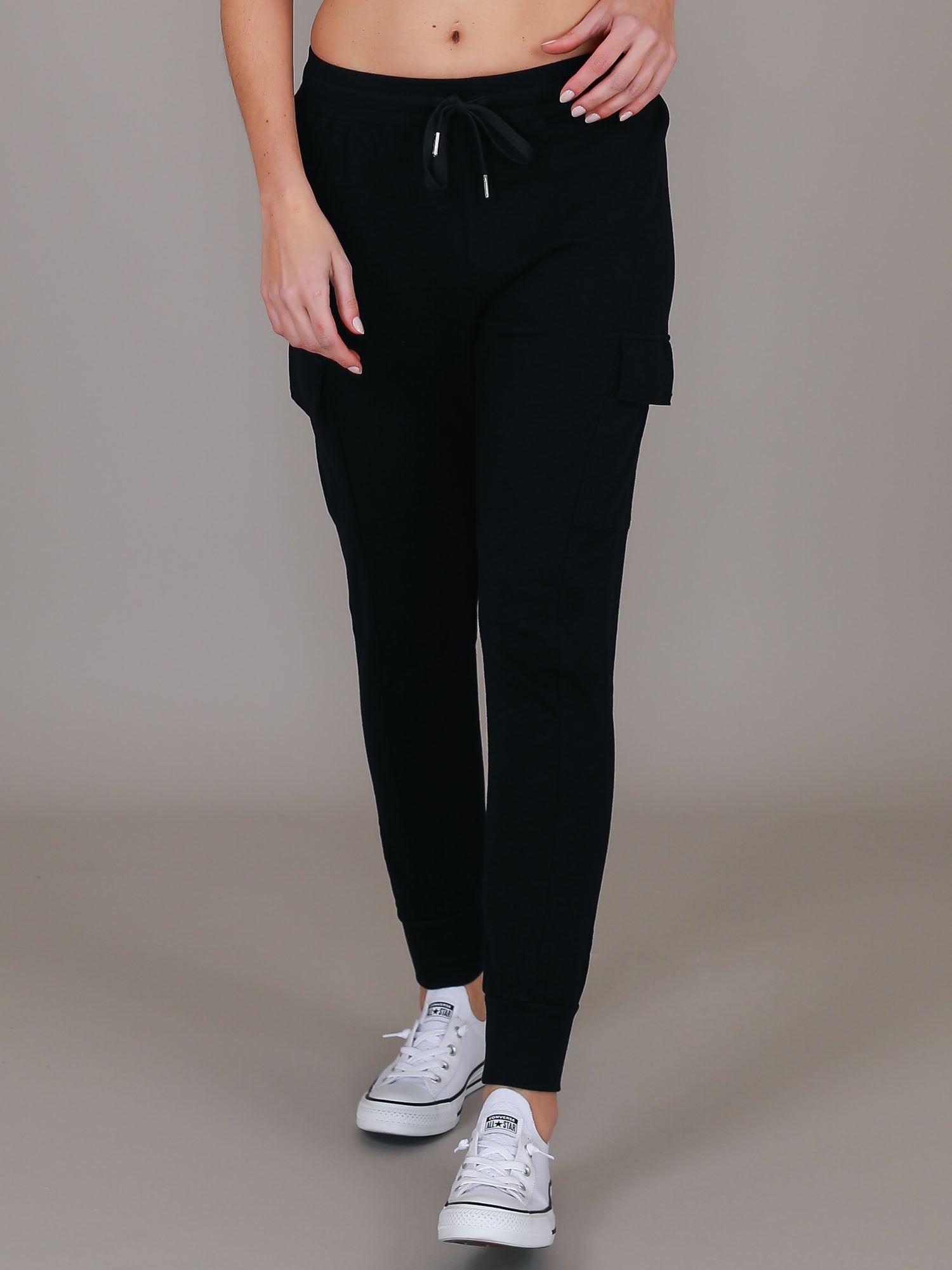 cotton cargo joggers #color_black