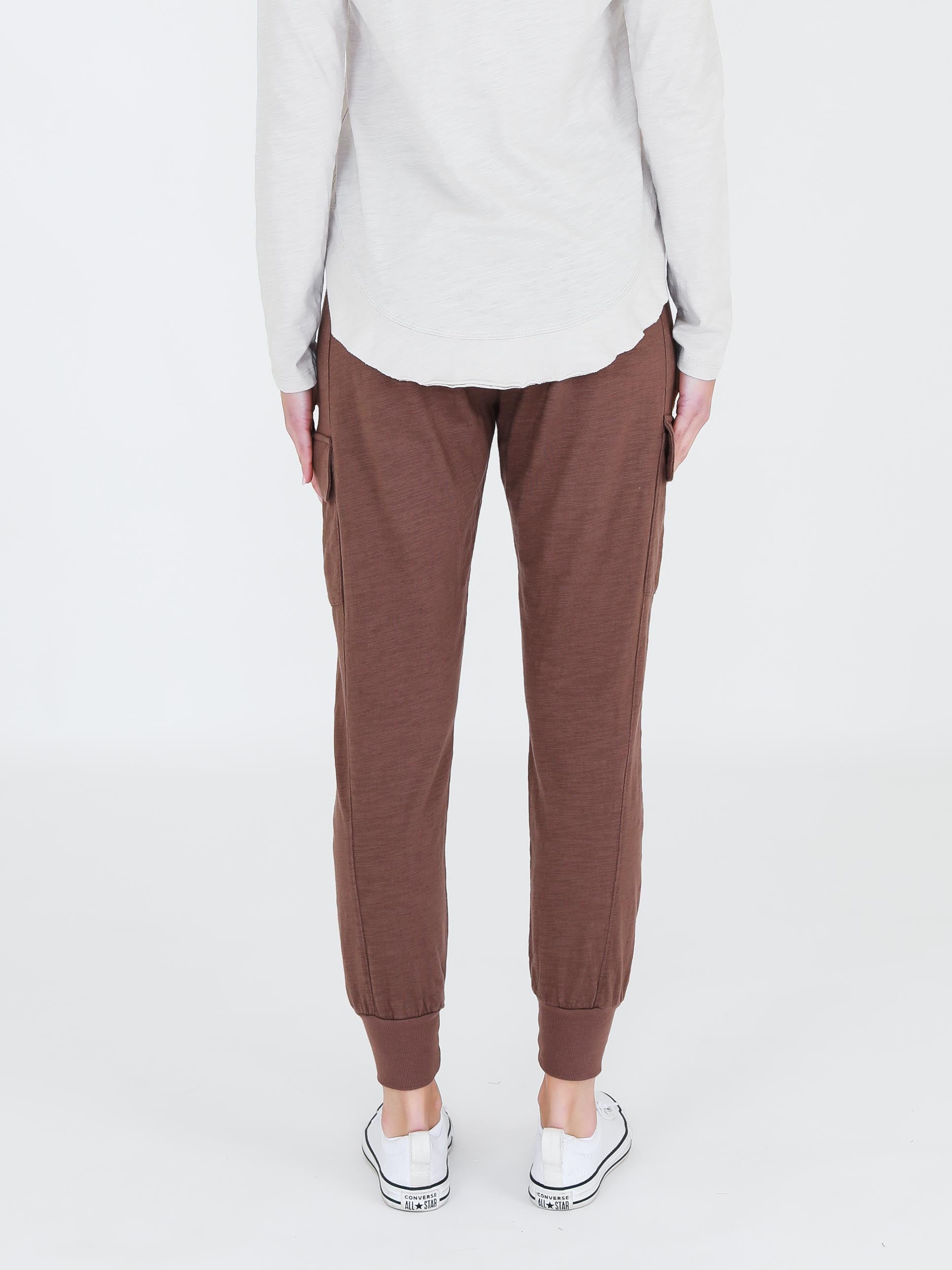 cargo track pants #color_hot chocolate