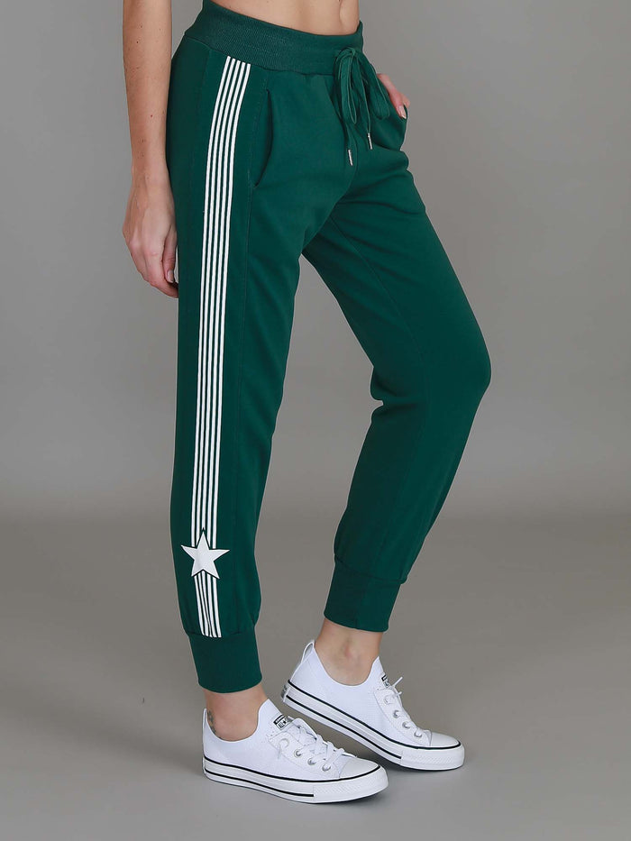 Britney Star Stripe Tapered Sweatpants