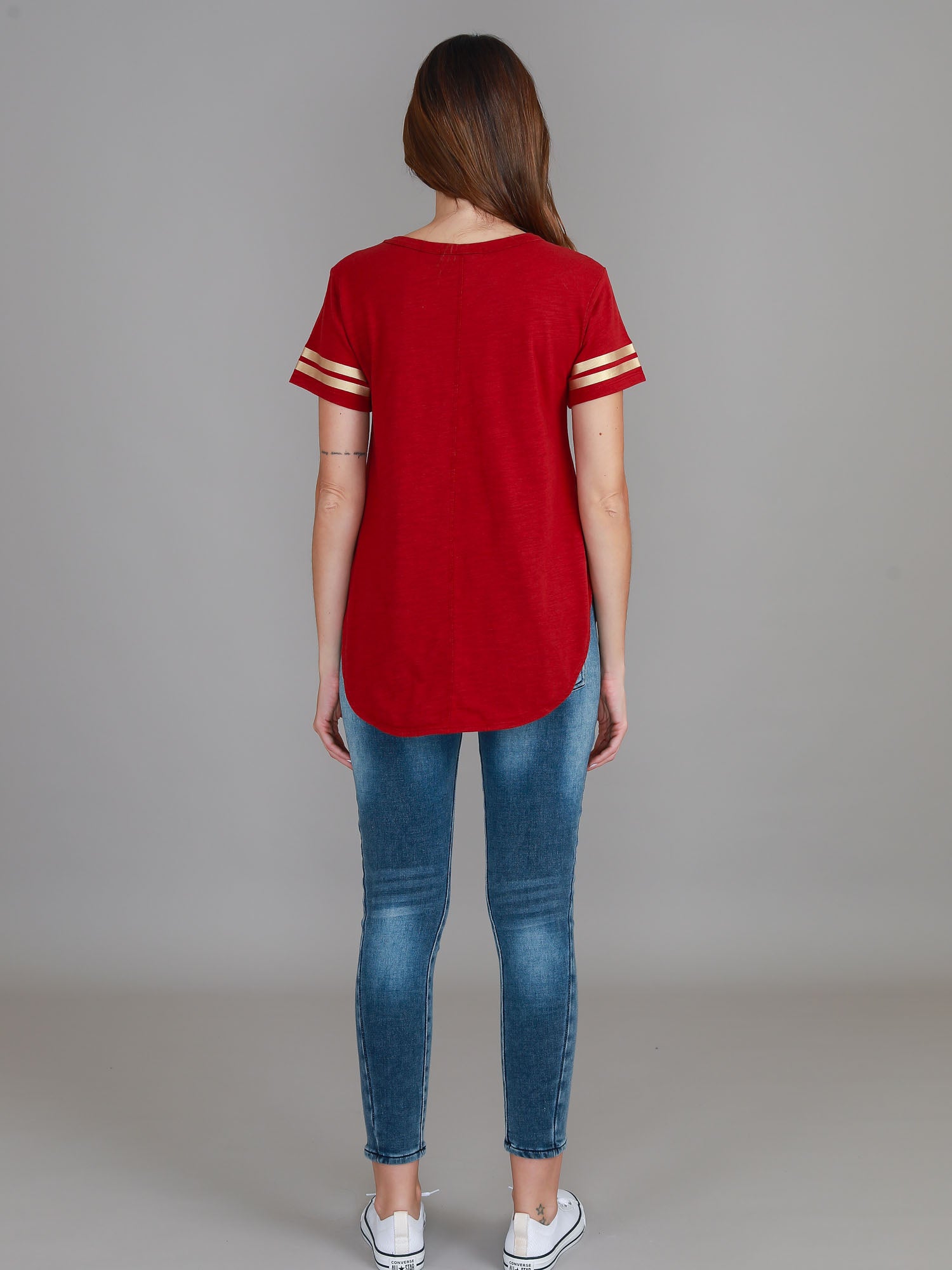 red graphic tee shirt #color_cranberry