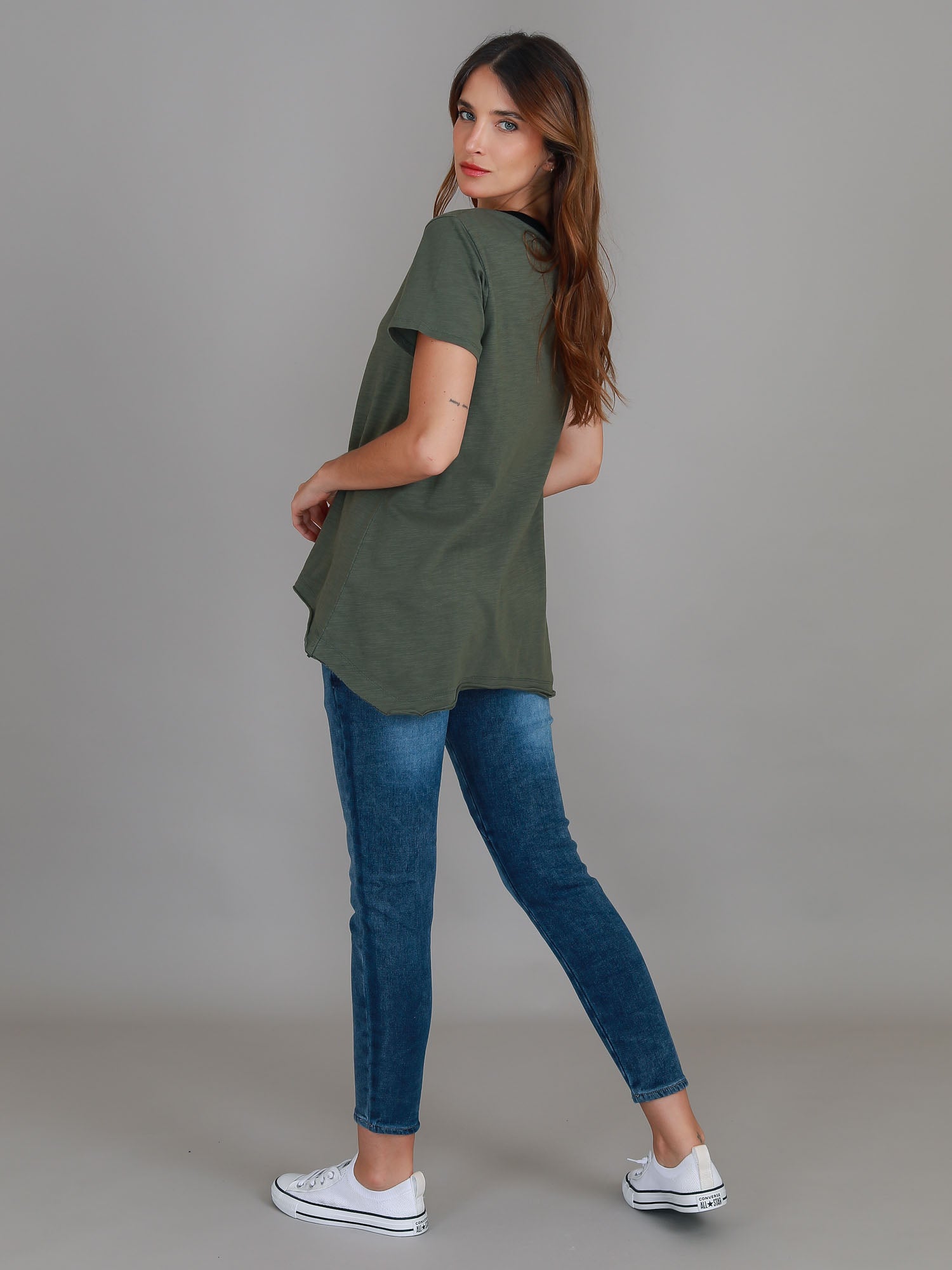 vneck t shirt #color_khaki
