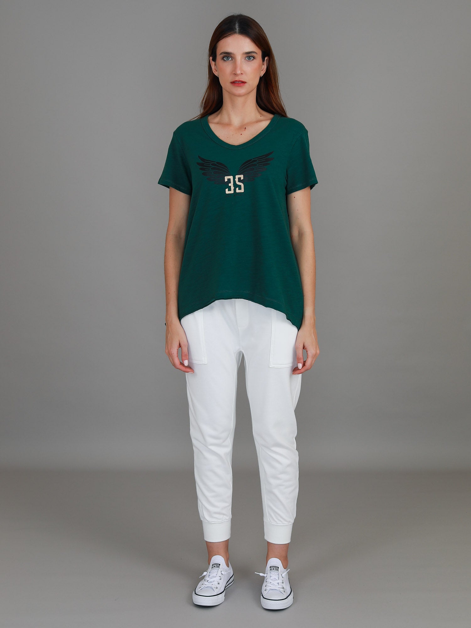 green graphic t #color_emerald green