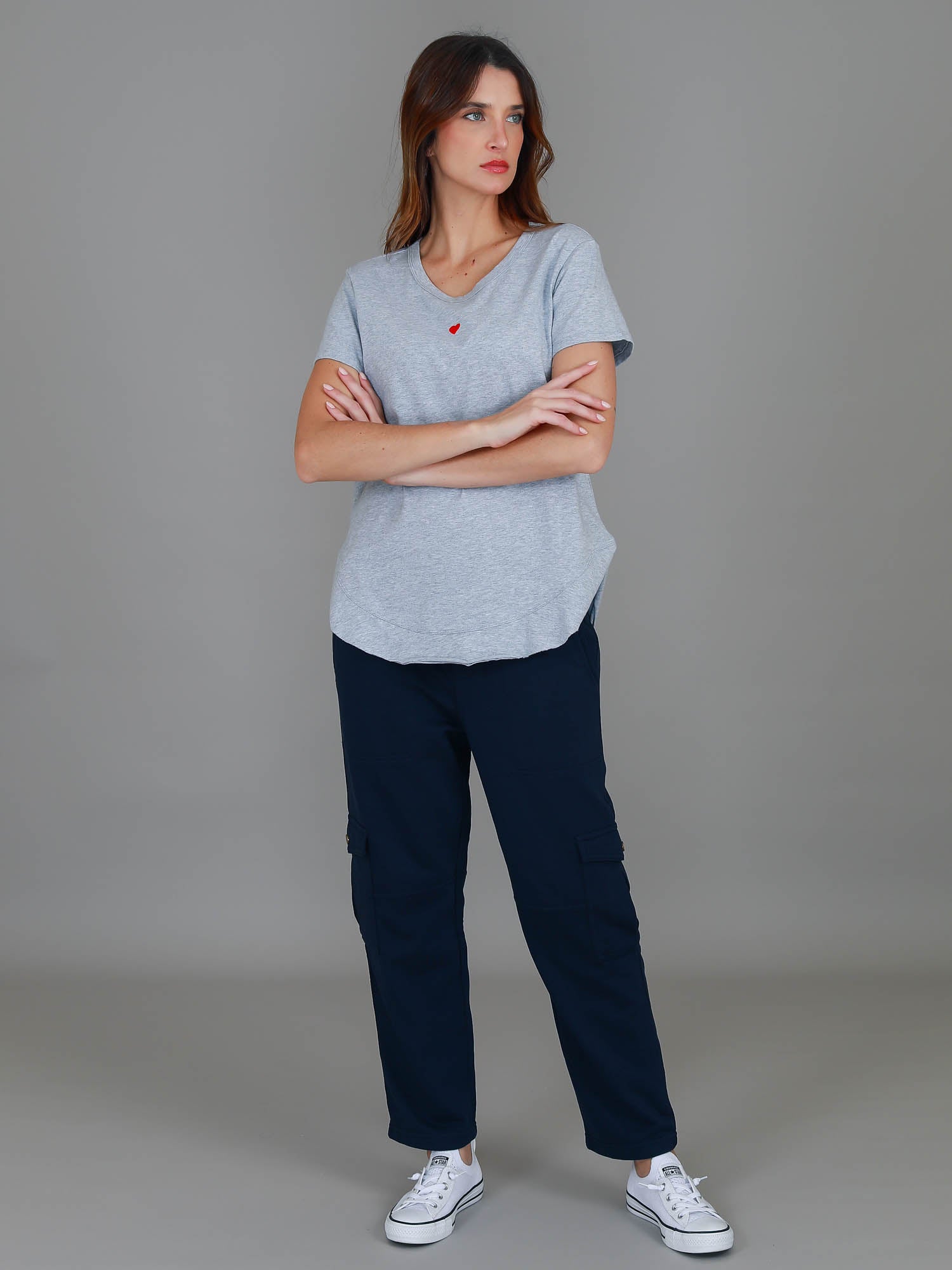 cute graphic tees for women #color_grey marle