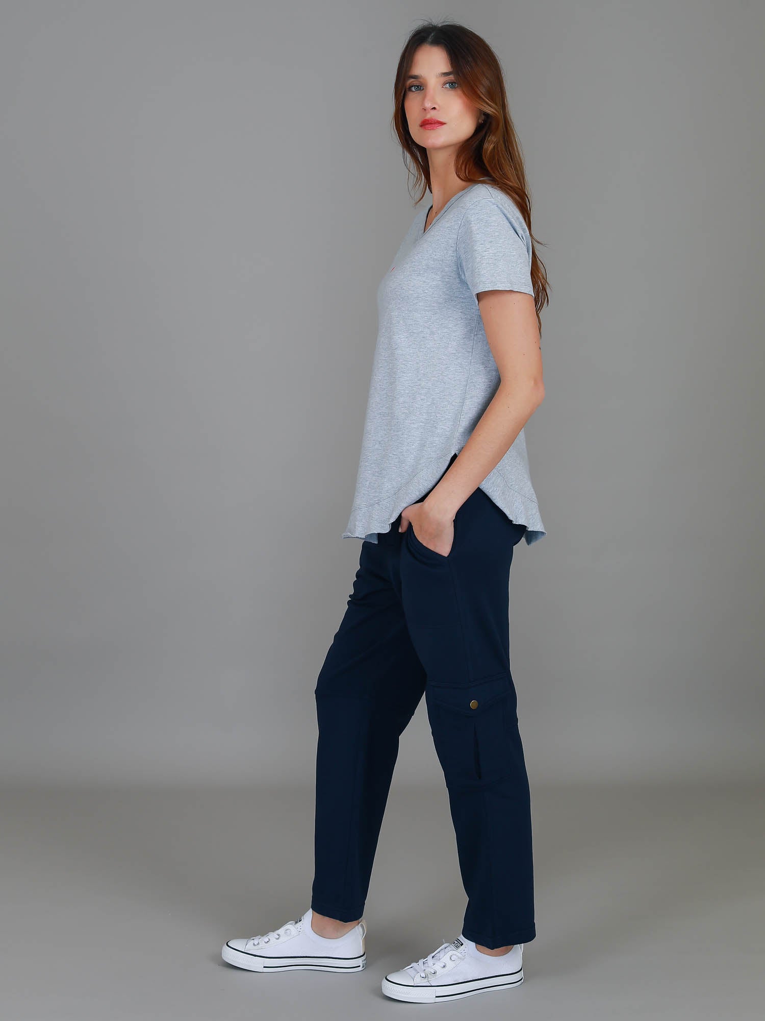 trendy graphic tees #color_grey marle