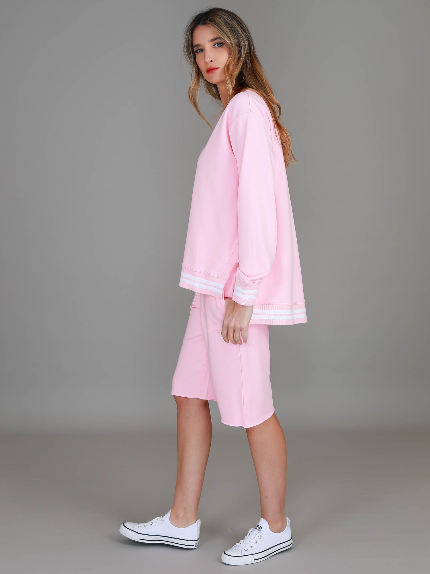 womens two piece sets #color_powder pink