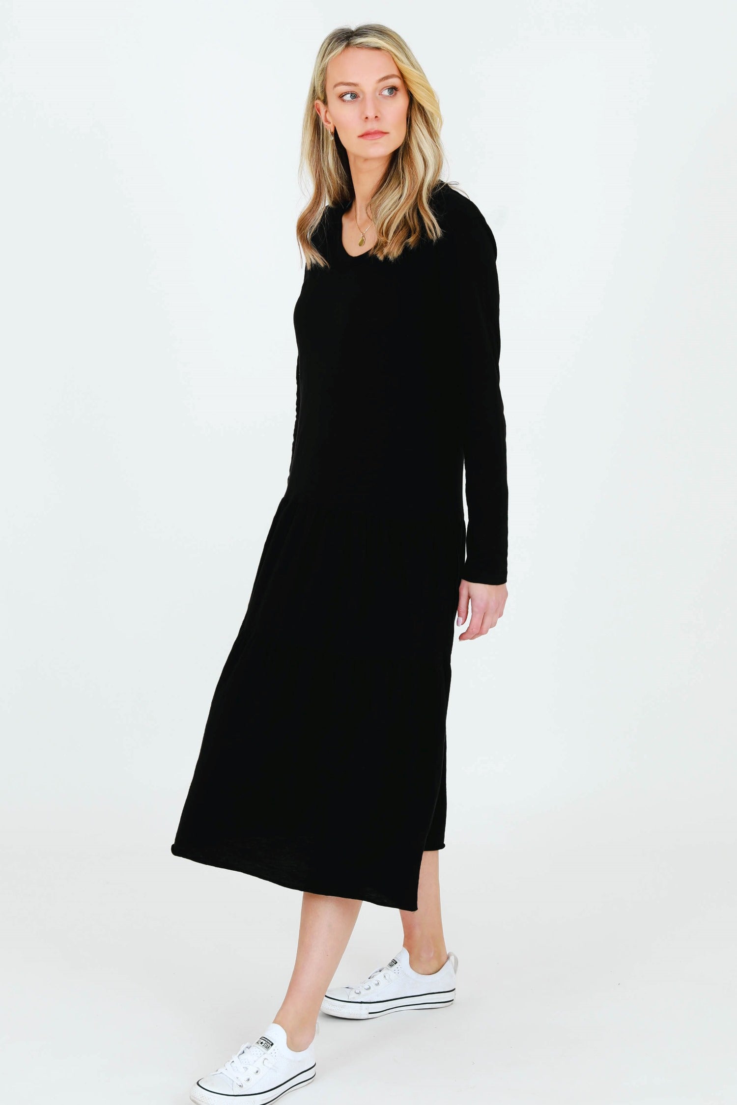 t shirt dress #color_black