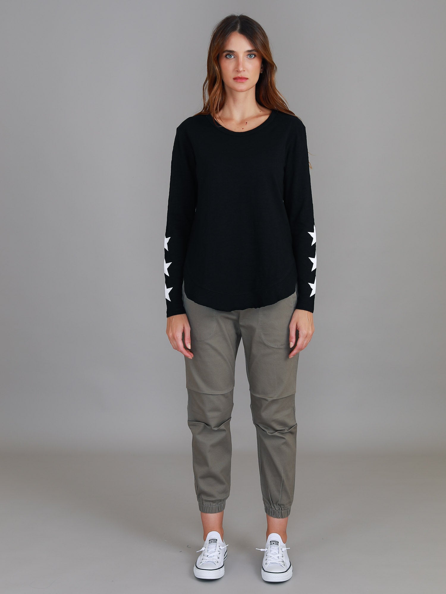 plain black crew neck t shirt #color_black