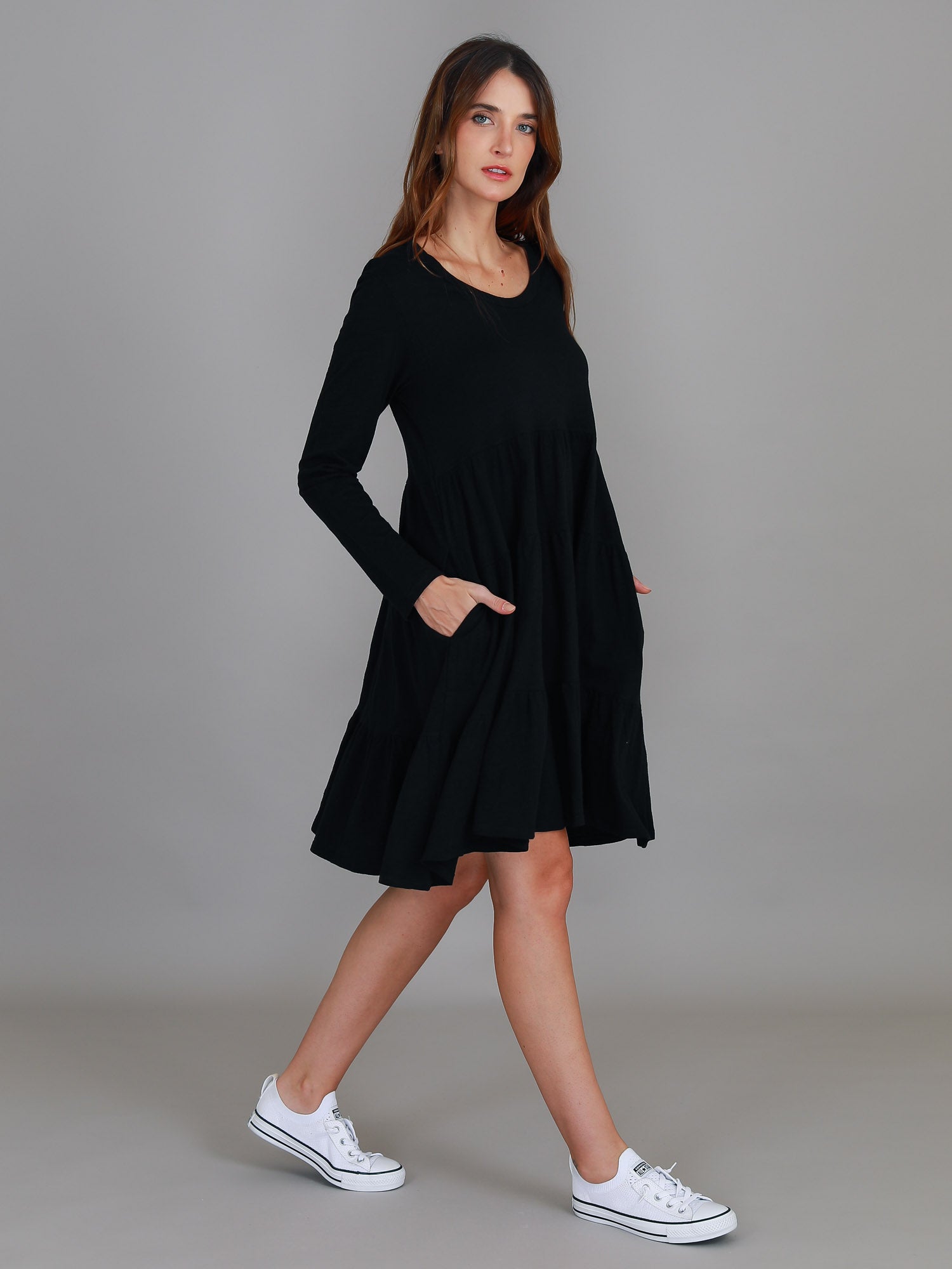 long sleeve dresses near me #color_black