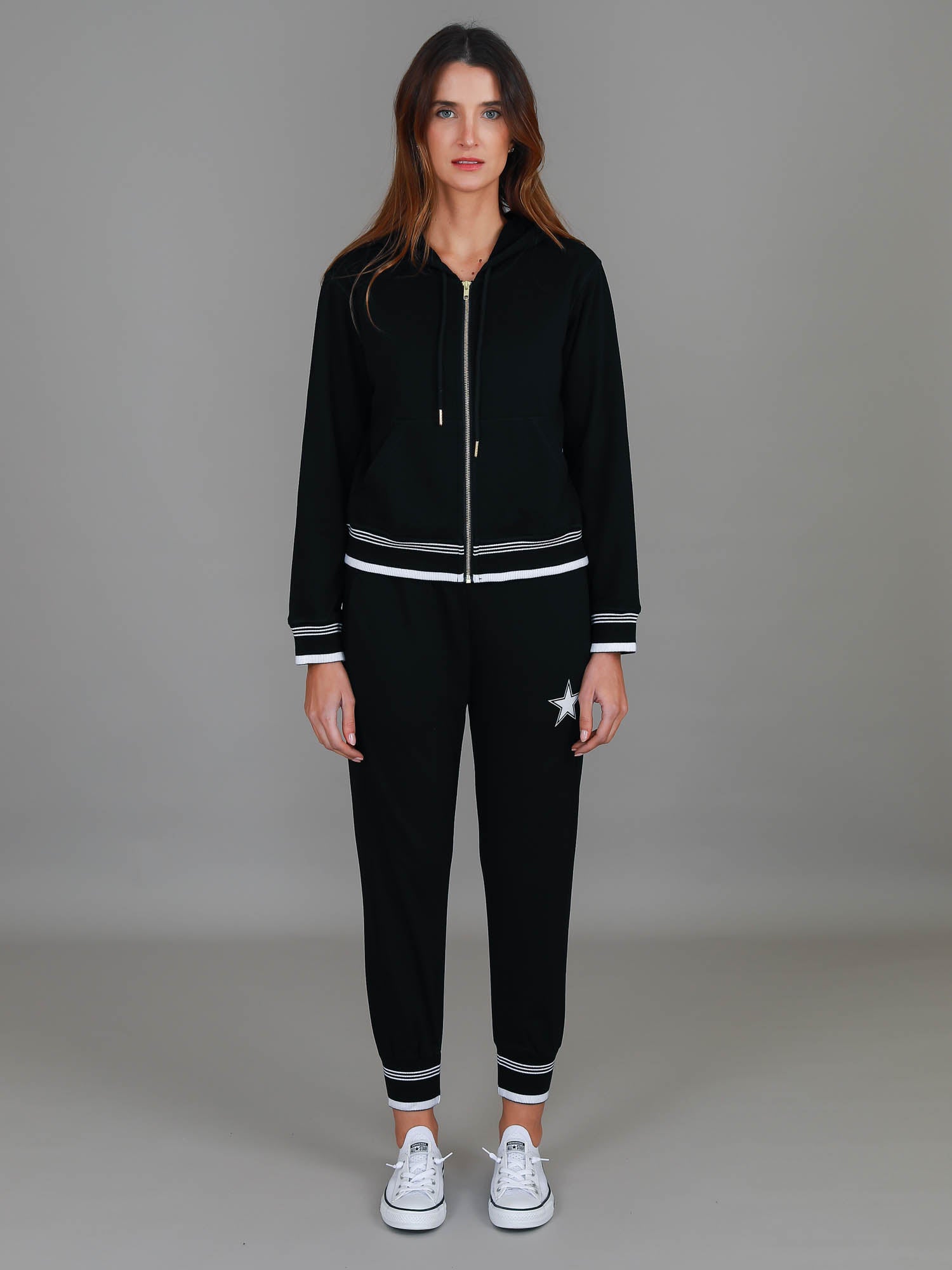 womens plain hoodies #color_black