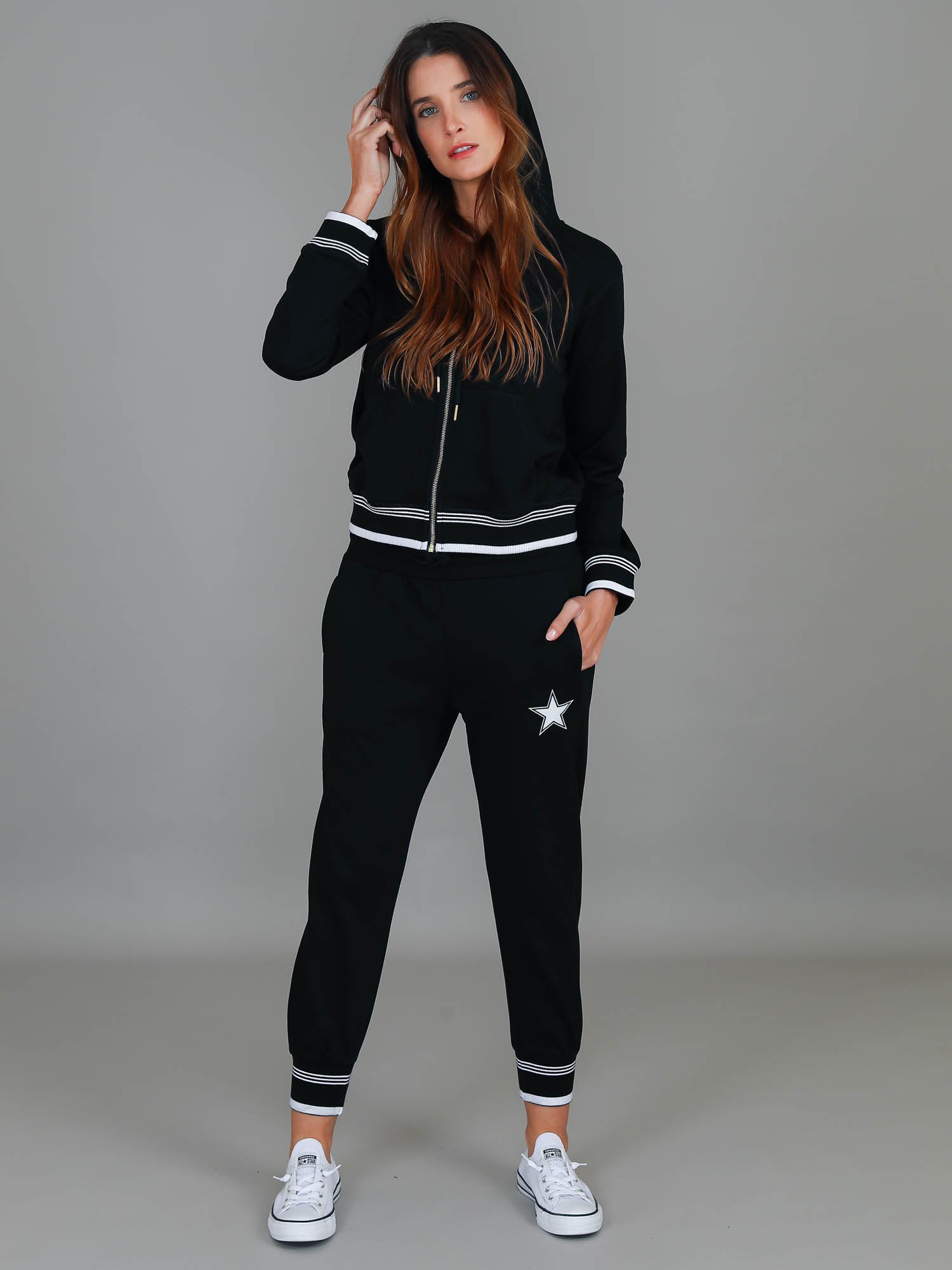 zip up hoodie womens australia #color_black