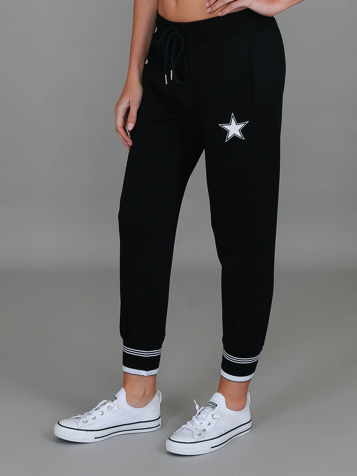 cotton track pants women #color_black