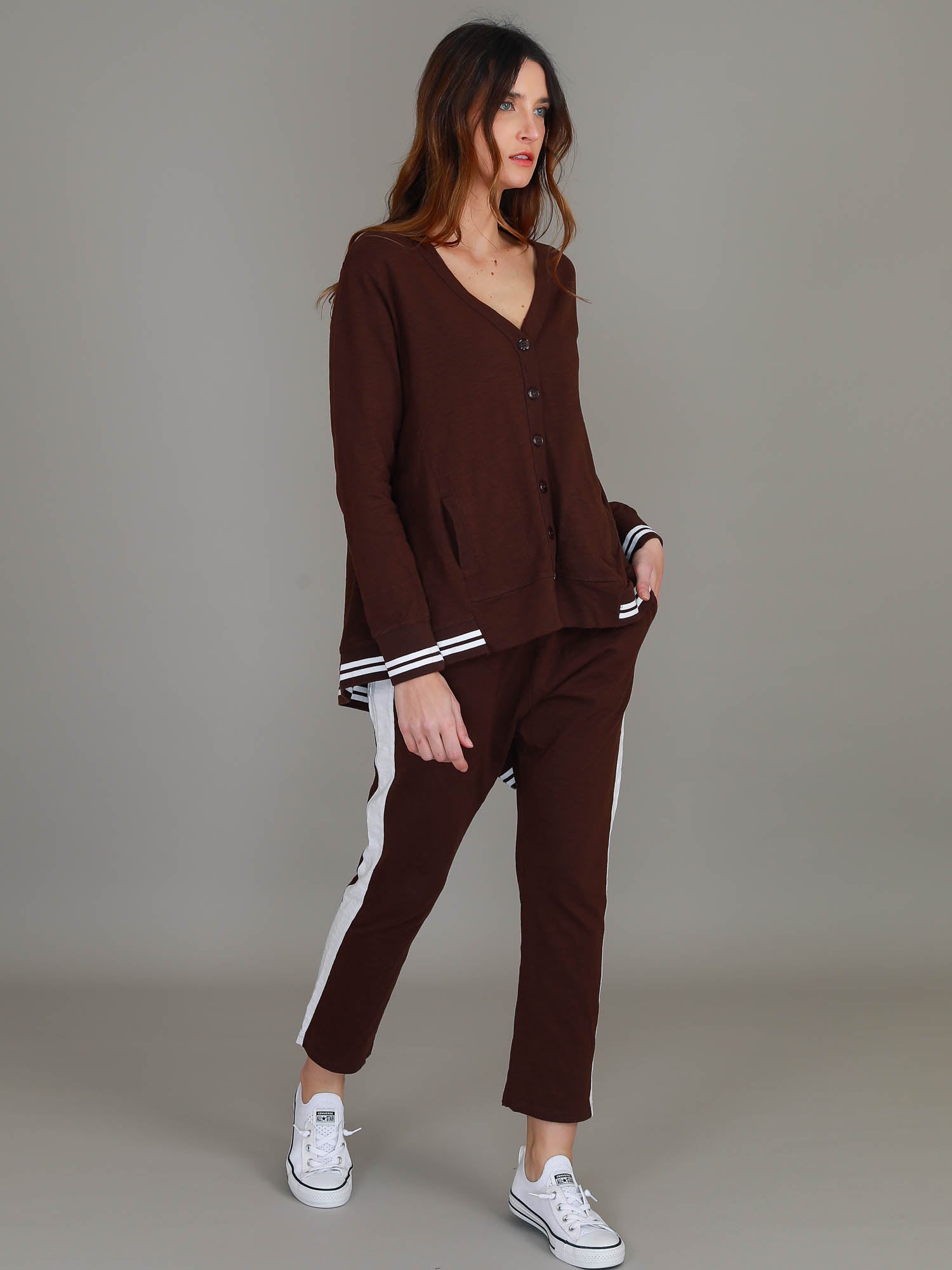 light brown cardigan #color_cocoa