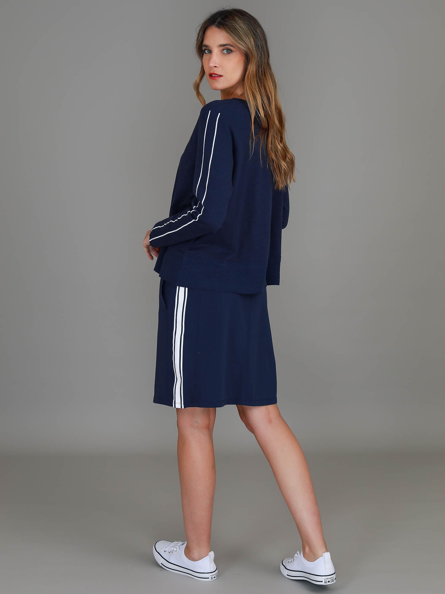 women's navy blue shirt #color_ink