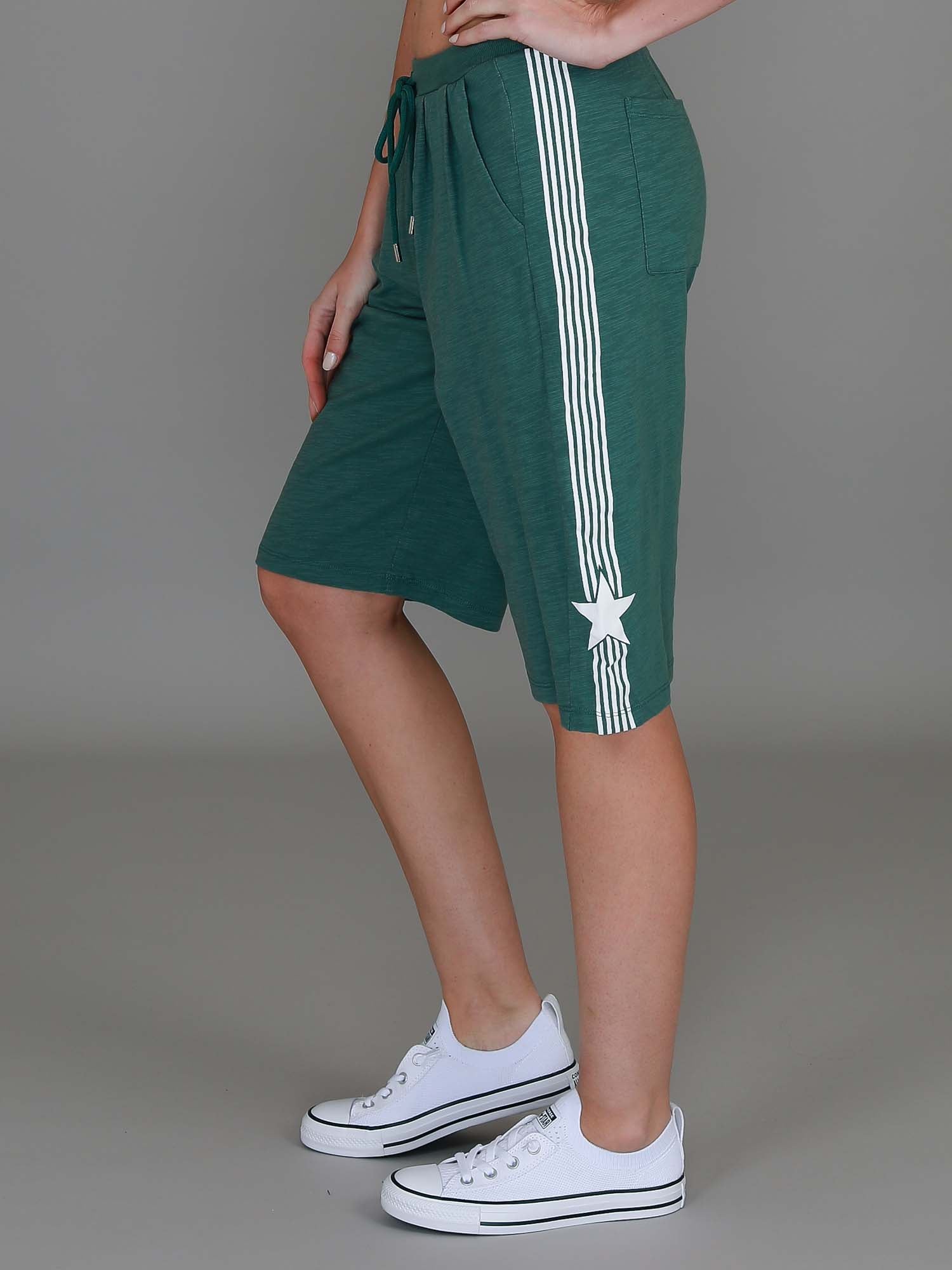 dark green shorts #color_evergreen