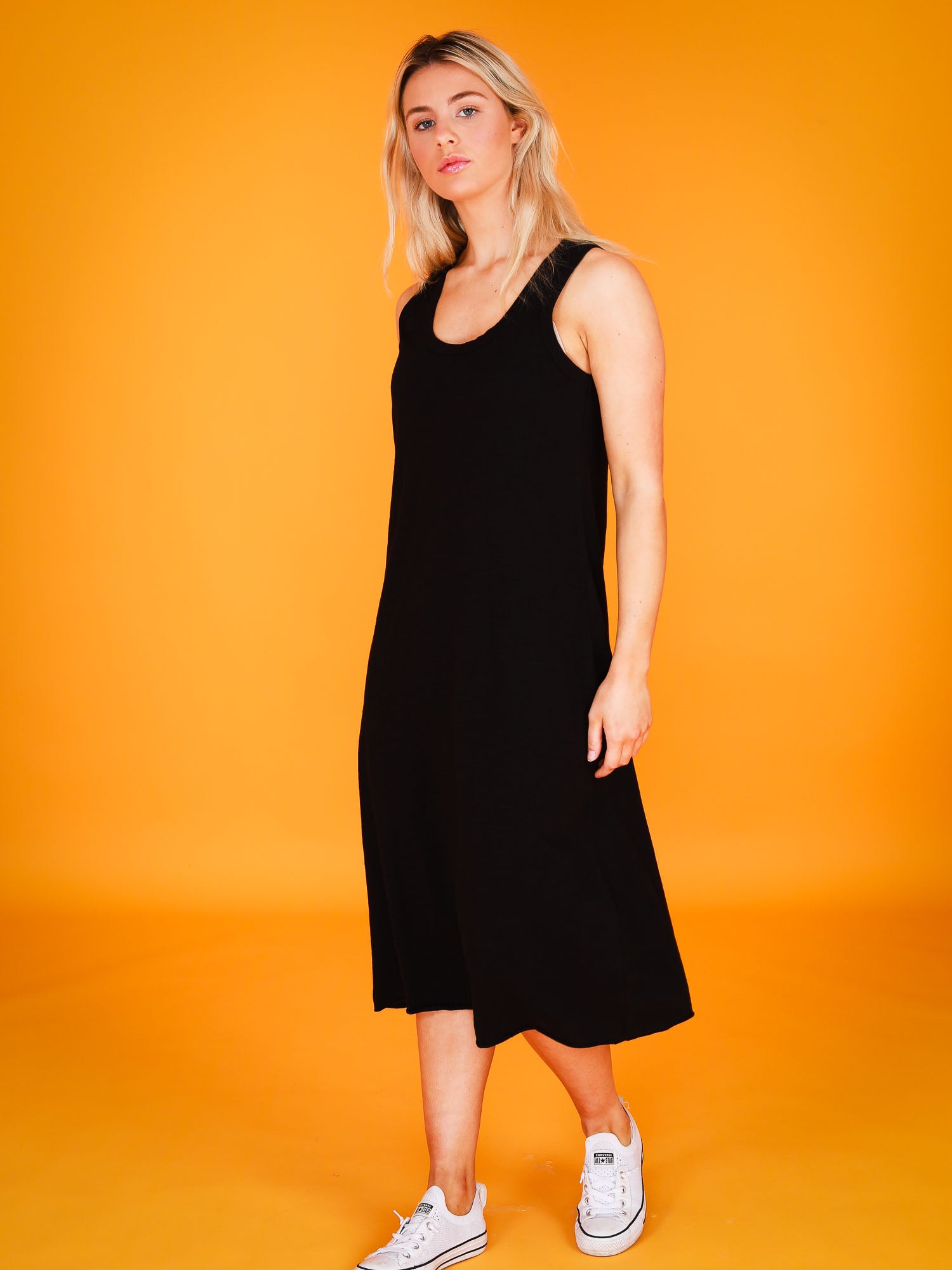 ladies midi dresses #color_black
