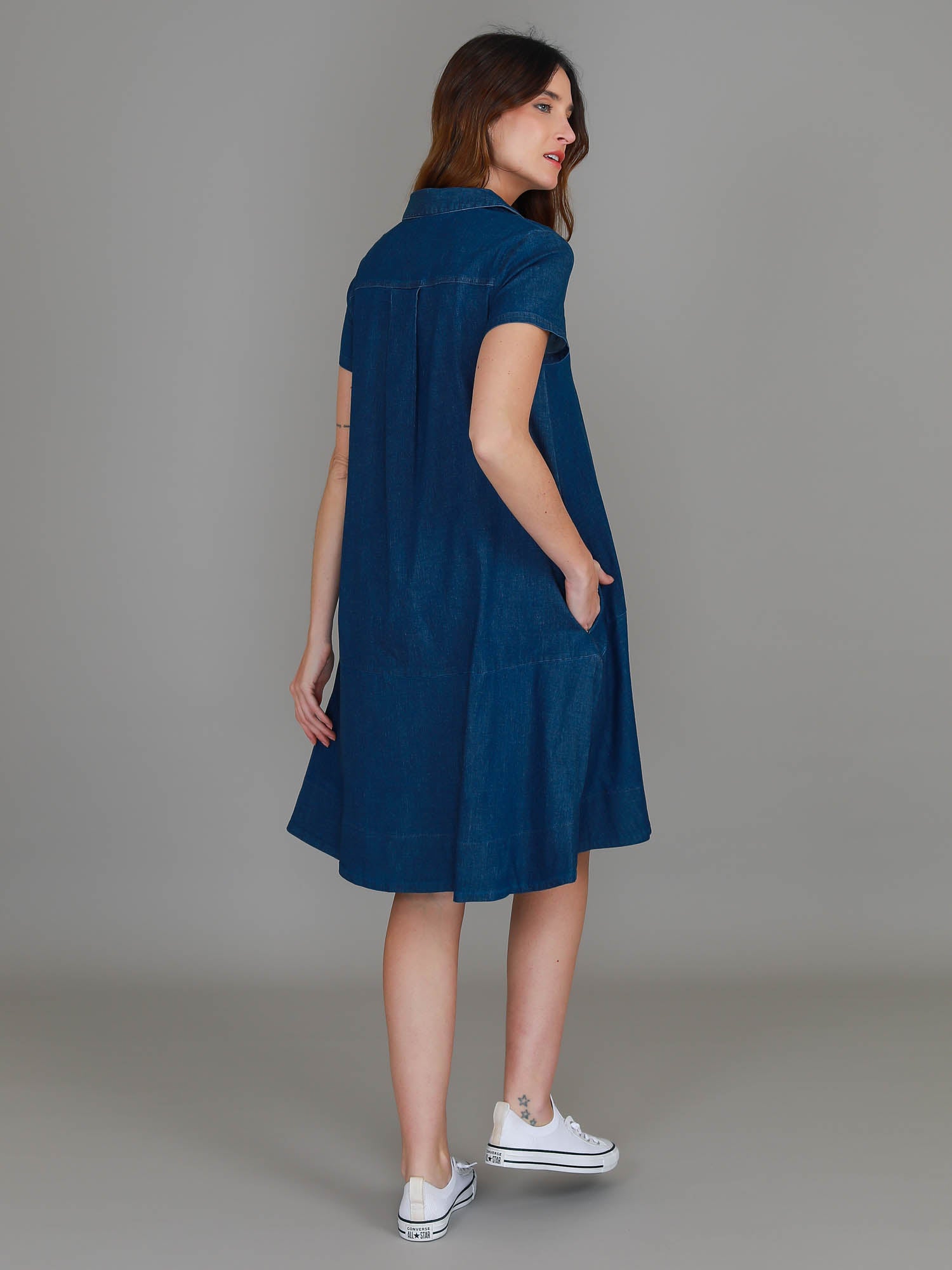 denim dresses #color_jean blue