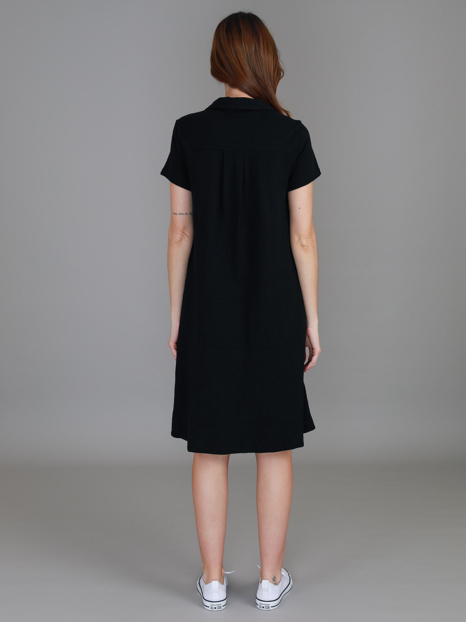 polo tee dress #color_black