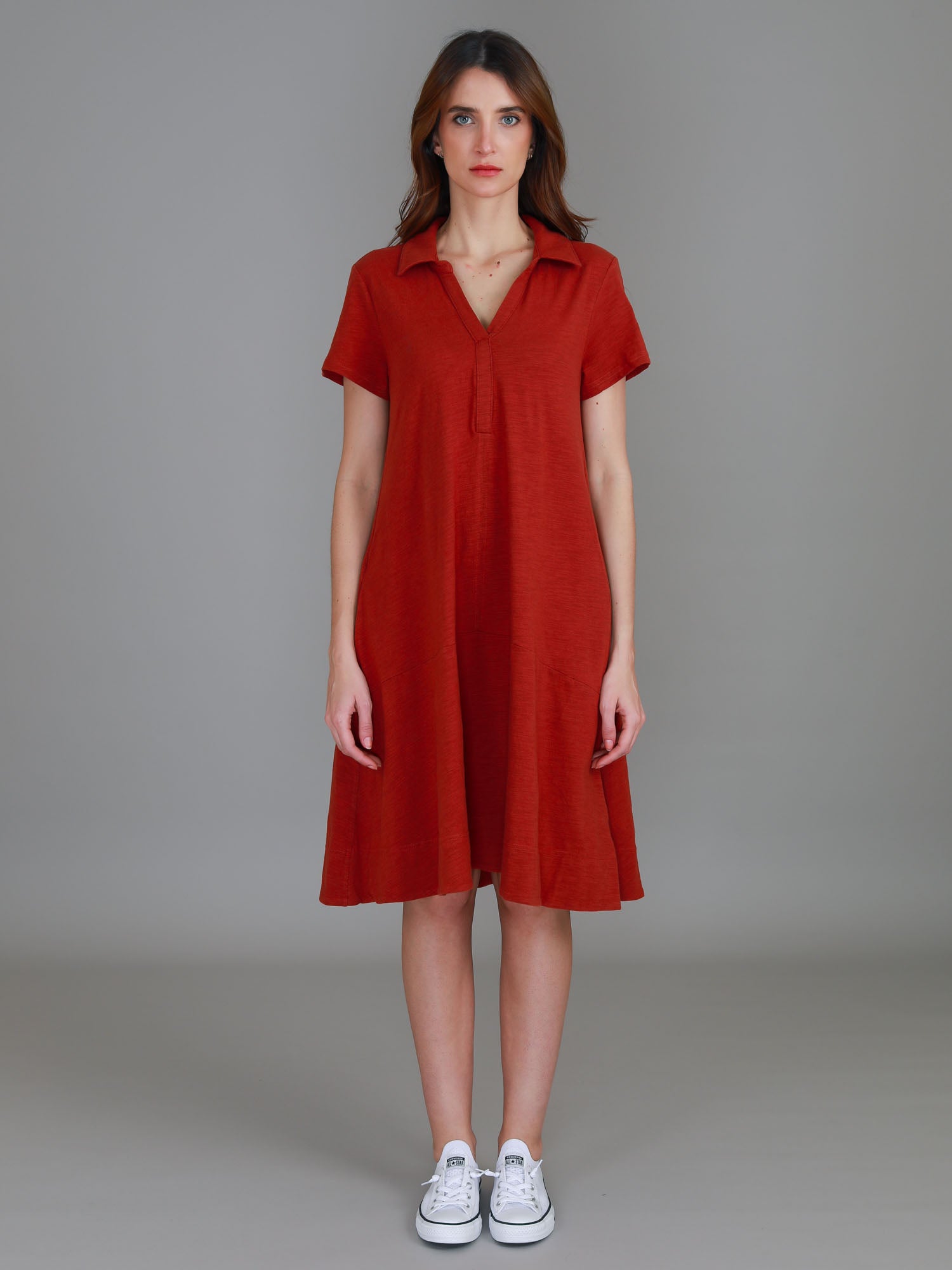 red spring dress #color_red earth