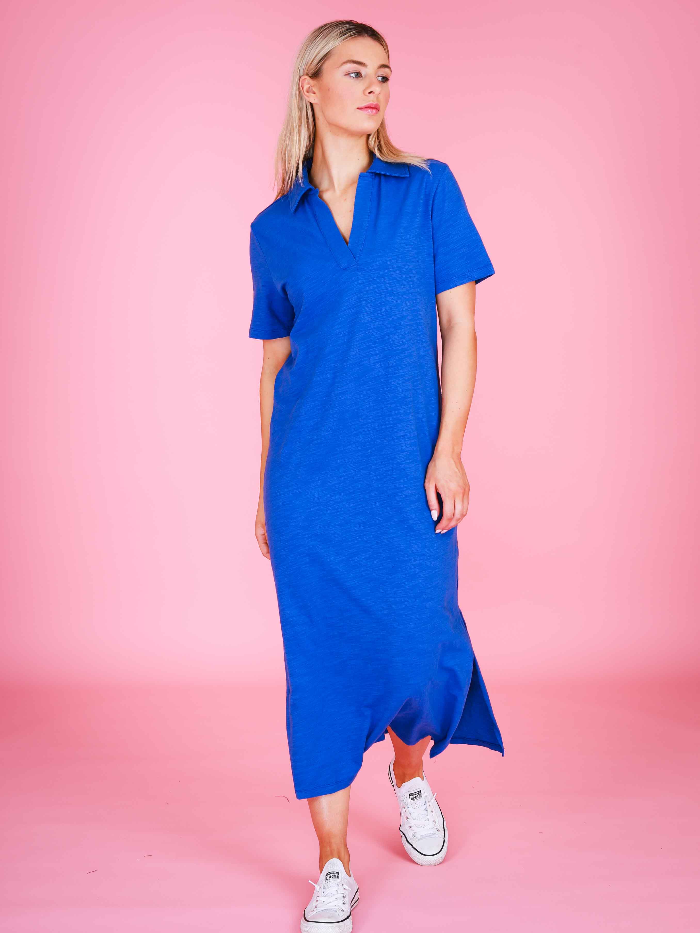 polo dress women #color_supersonic