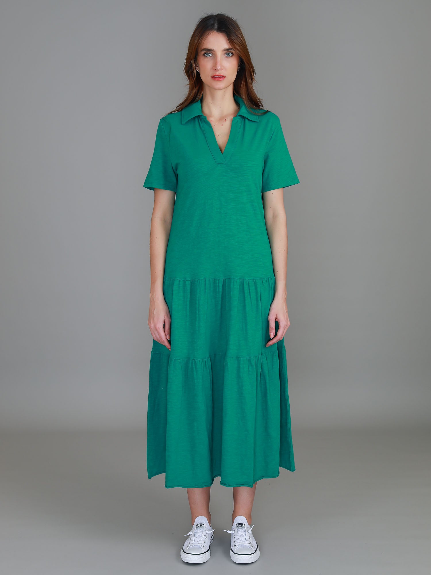 maxi dresses with sleeves #color_green grass